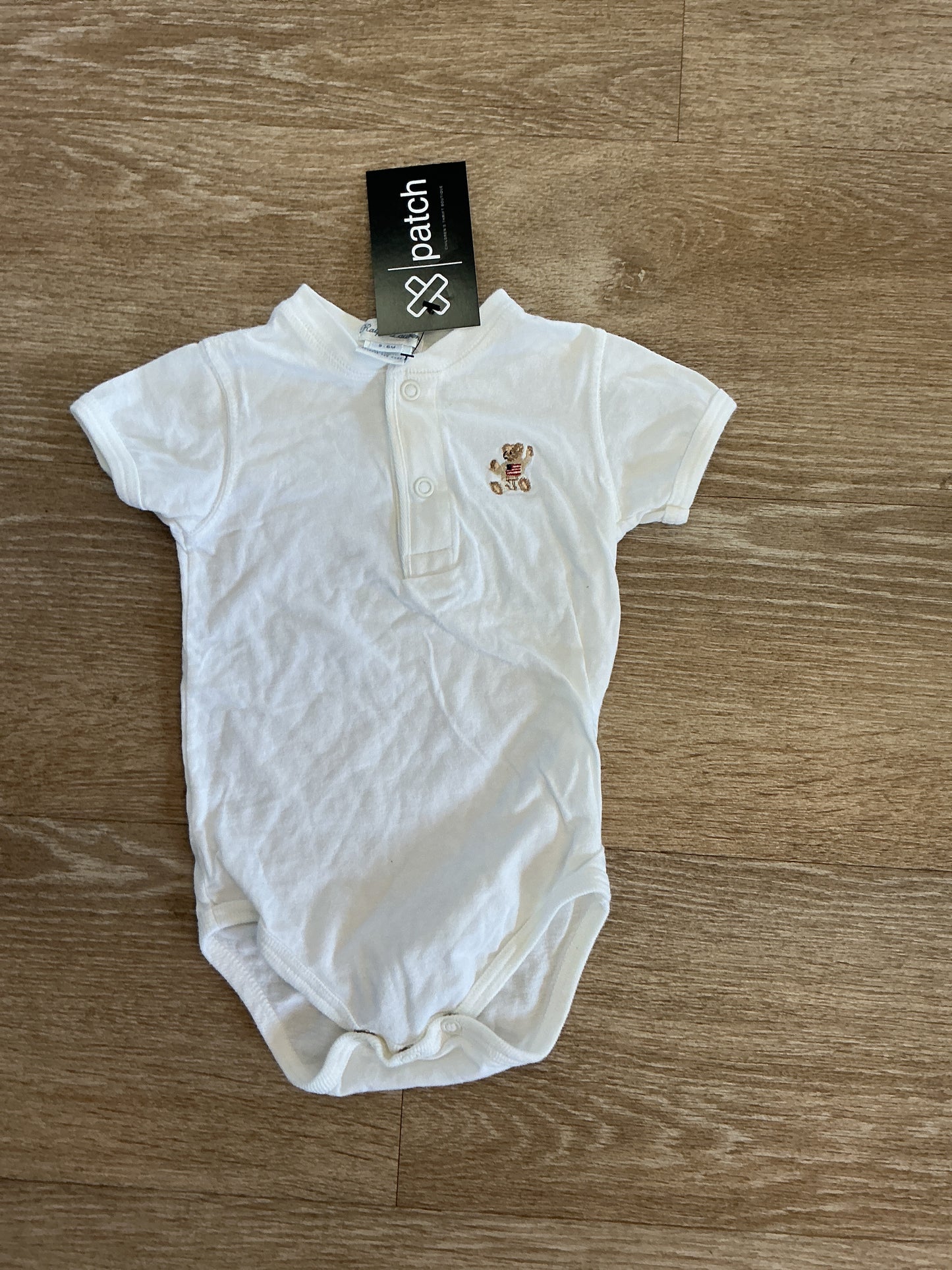 Vintage 3-6m Ralph Lauren Teddy Bear Onesie