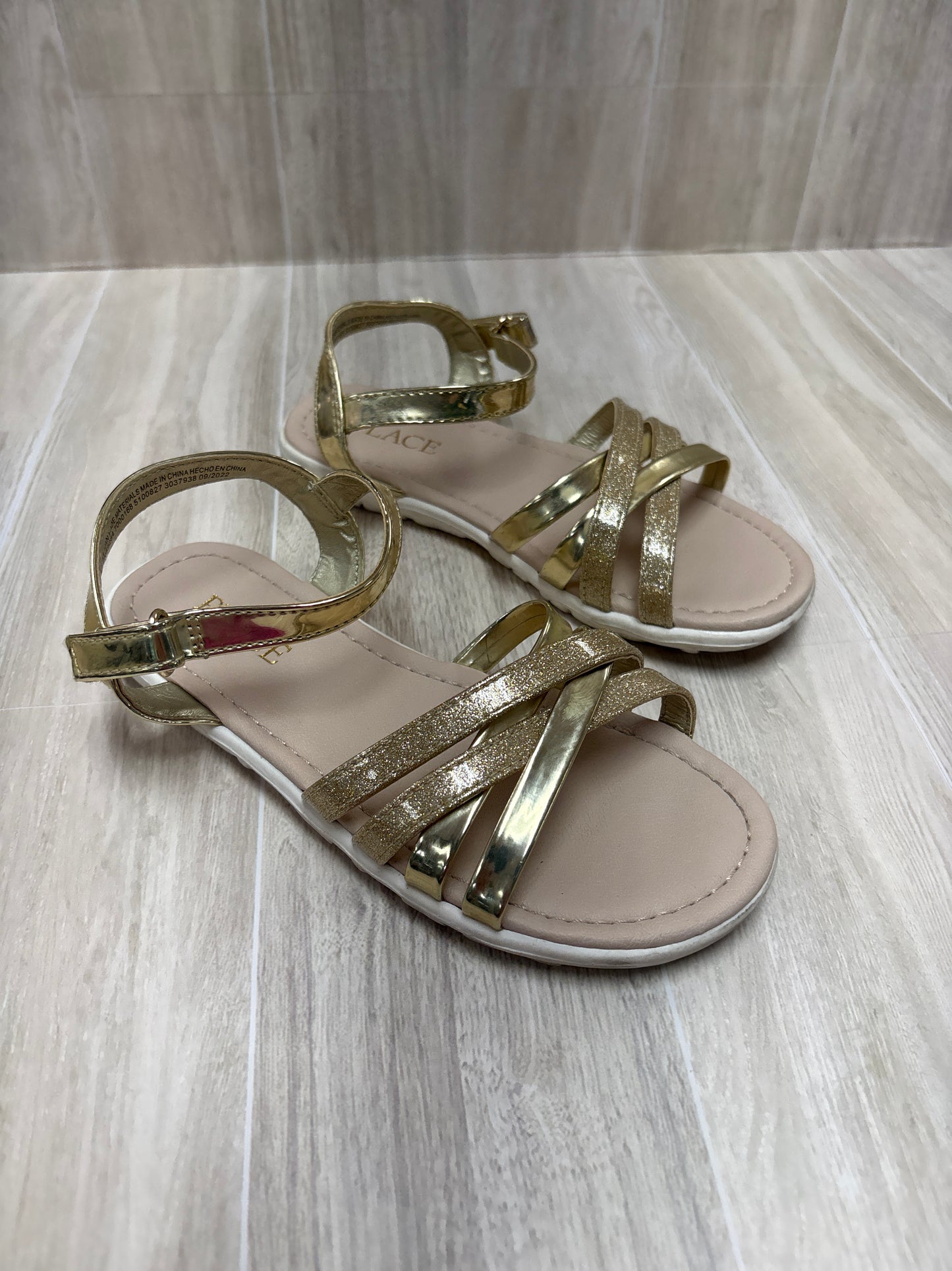 13c Gold Strappy Sandal