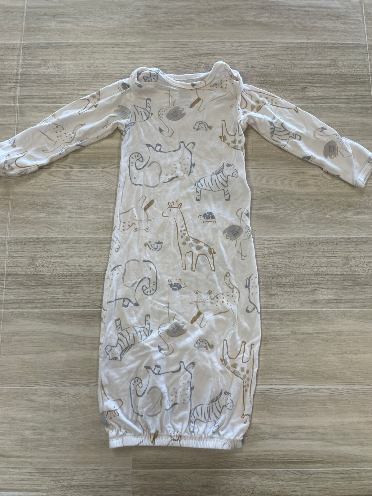 Newborn White Animal Gown