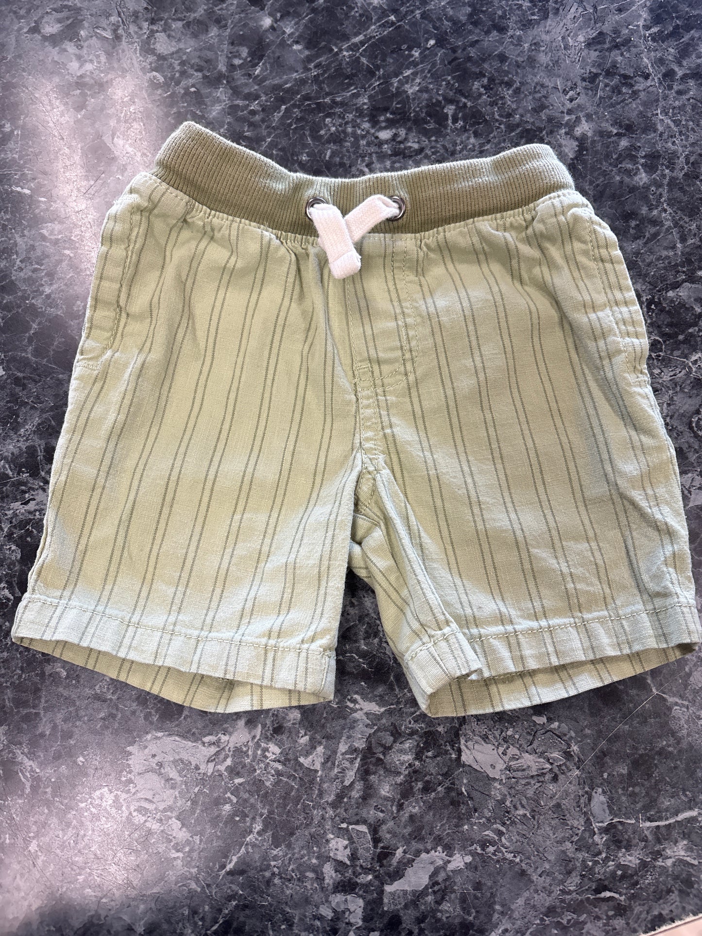3T Green Pinstripe Shorts