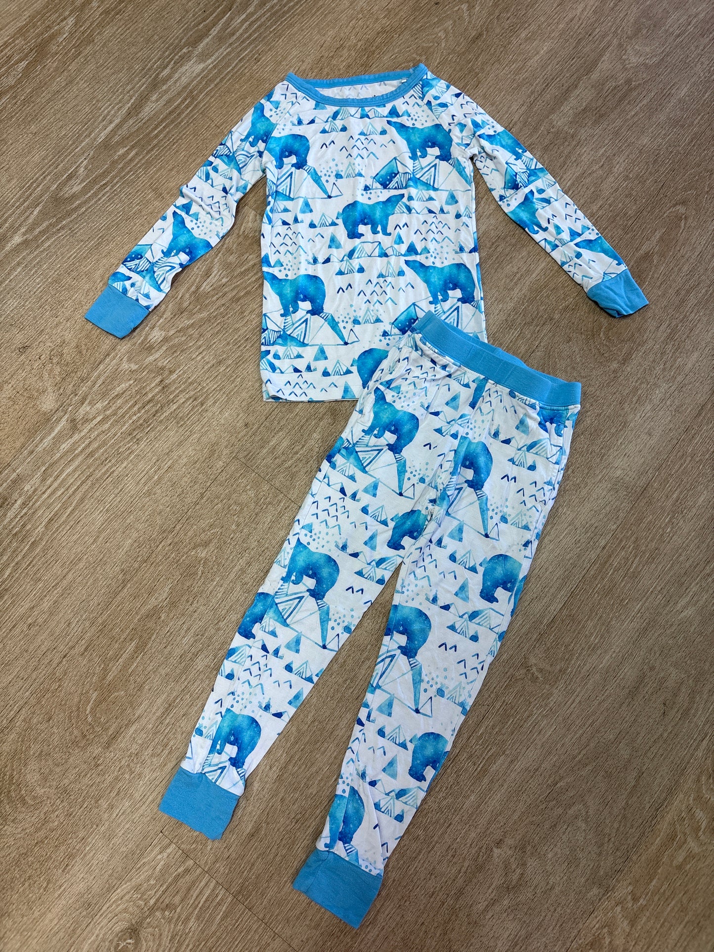 2T Little Legends Blue/White Polar Bear 2 Piece Lounge Set