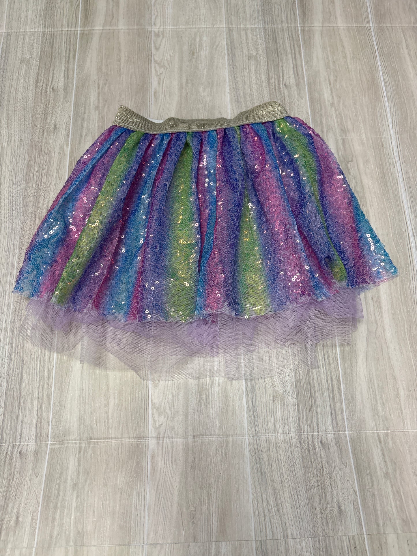 2T Sequin Ruffle Skirt