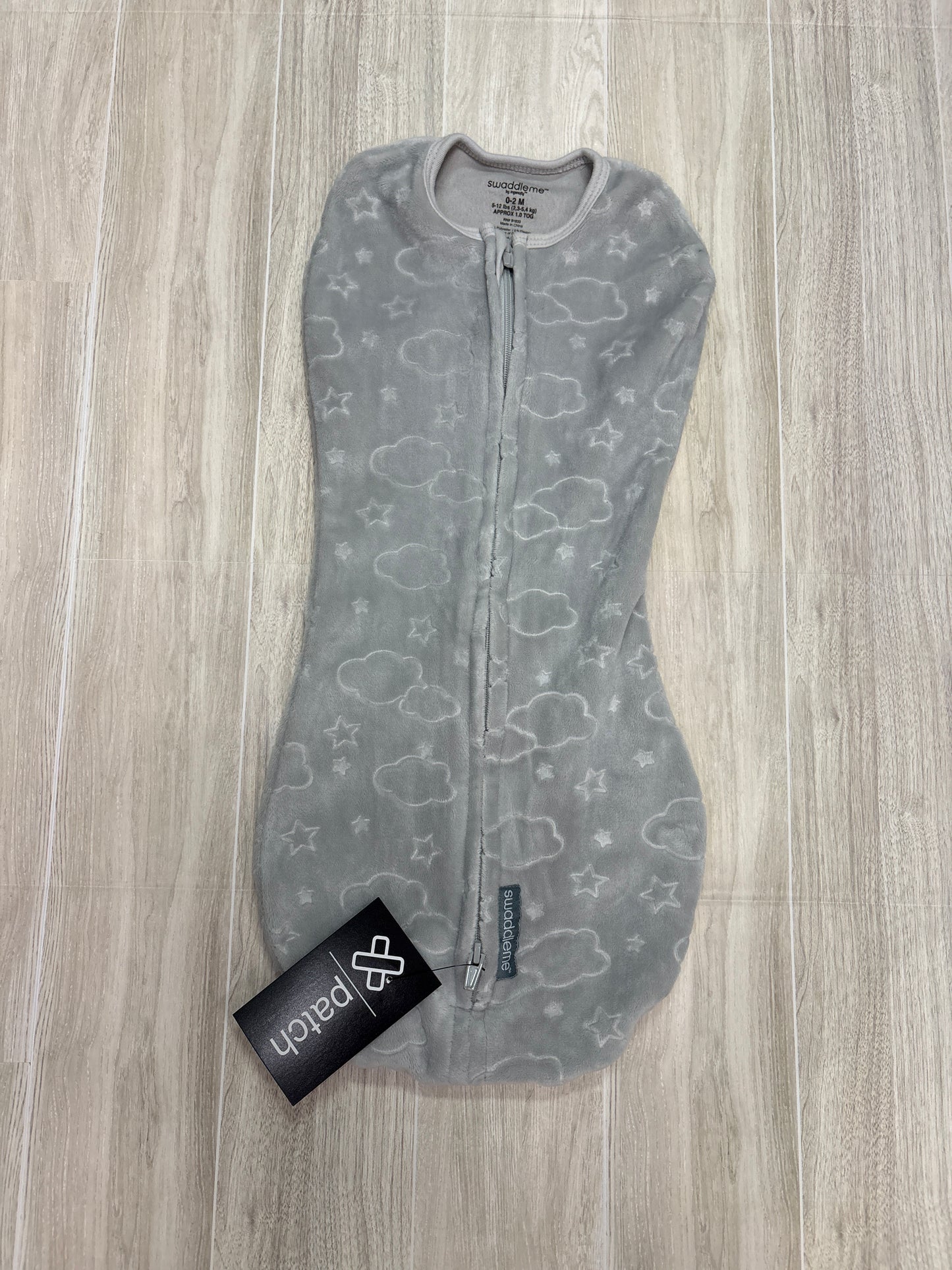0-3m Swaddle Me Velour Sleepsack - Clouds