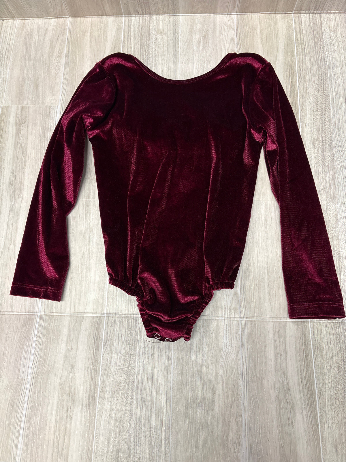 5T Maroon Velvet Bow Onesie