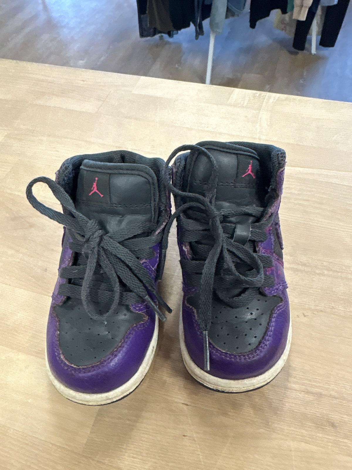 5c Air Jordan 1 Phat Mid Anthracite/Purple Spark