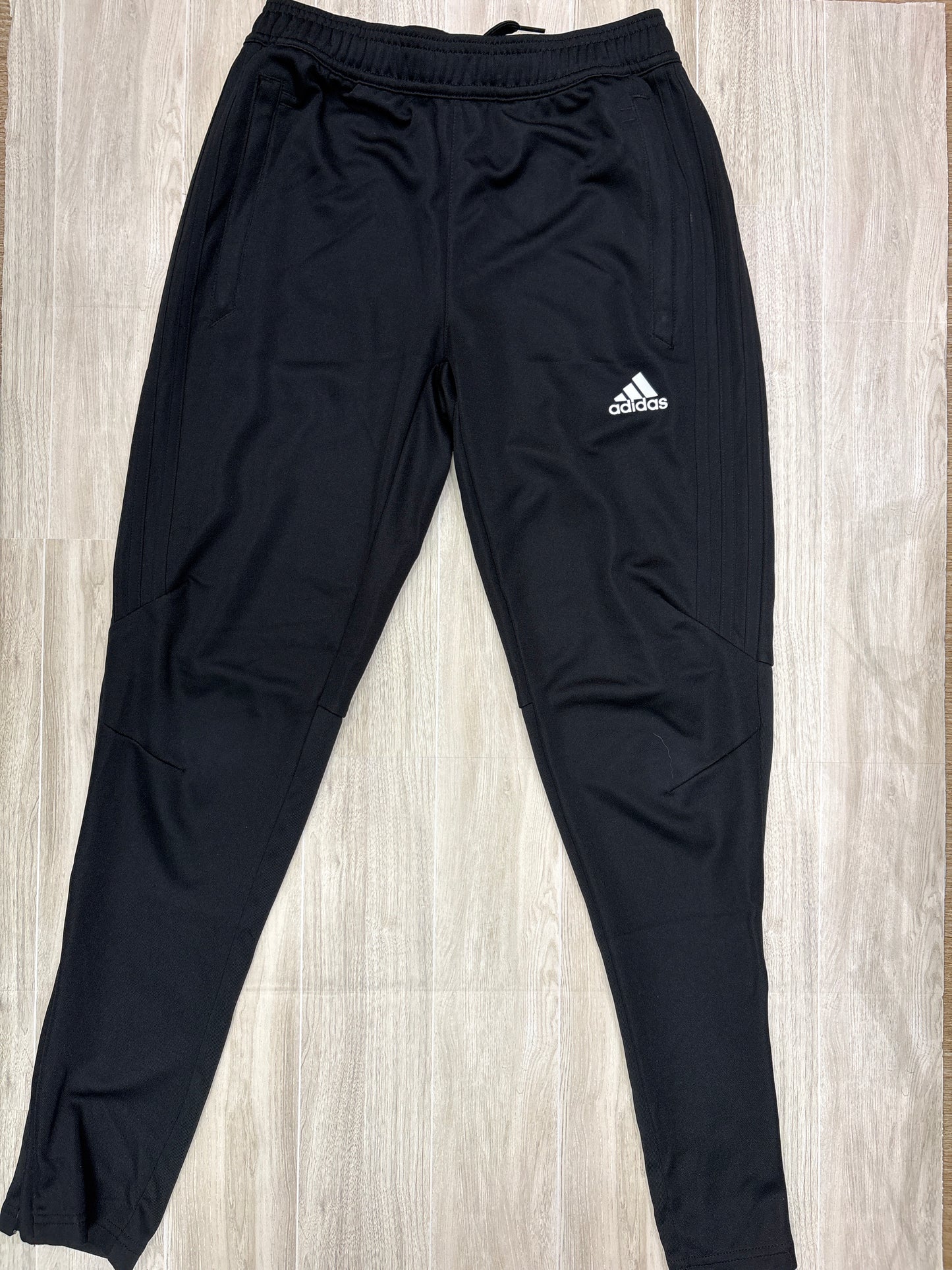 7/8 All Black Adaidas Athletic Sweats