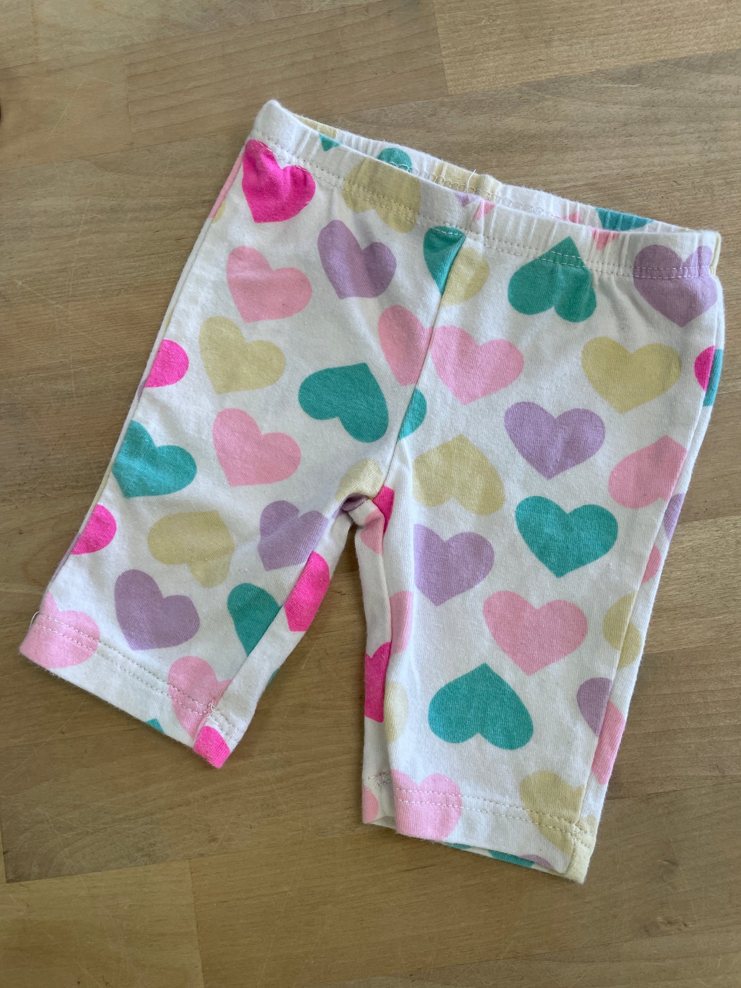 Newborn Colored Heart Leggings