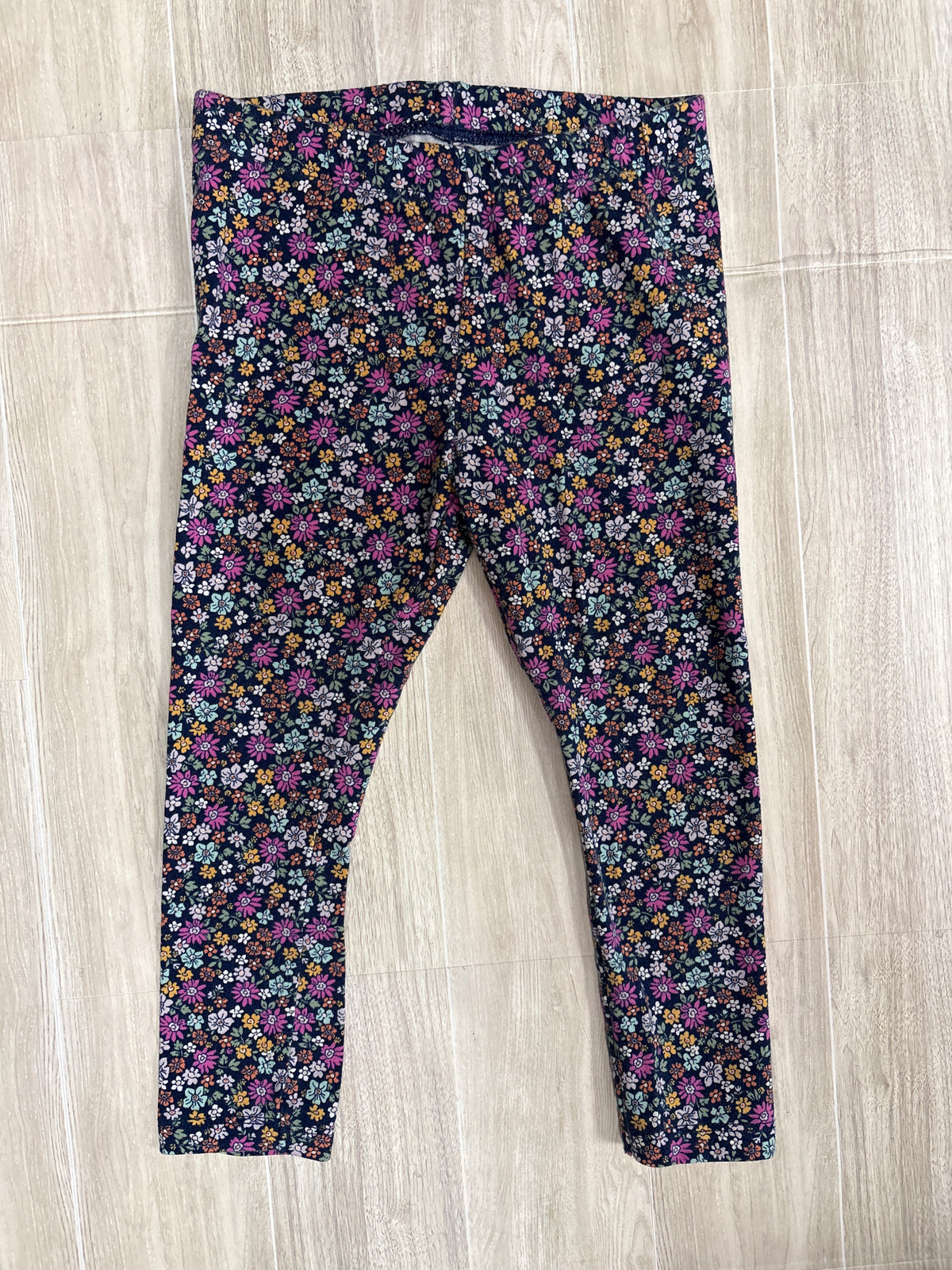 4T Navy Floral Legging
