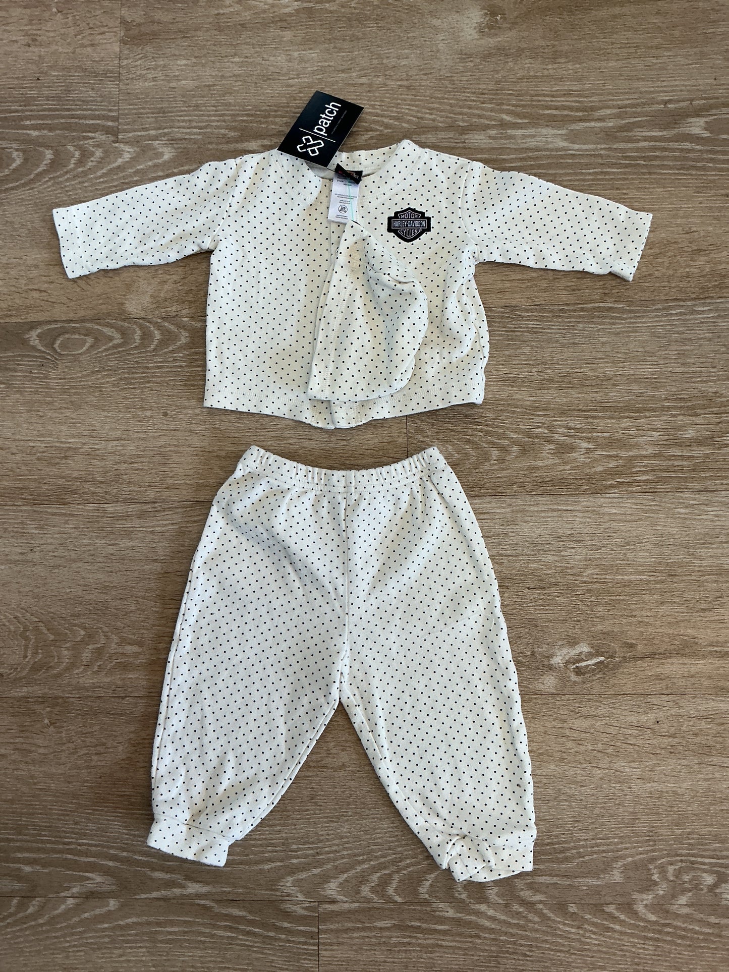 Vintage 3-6m Harley Davidson 3 Piece Set