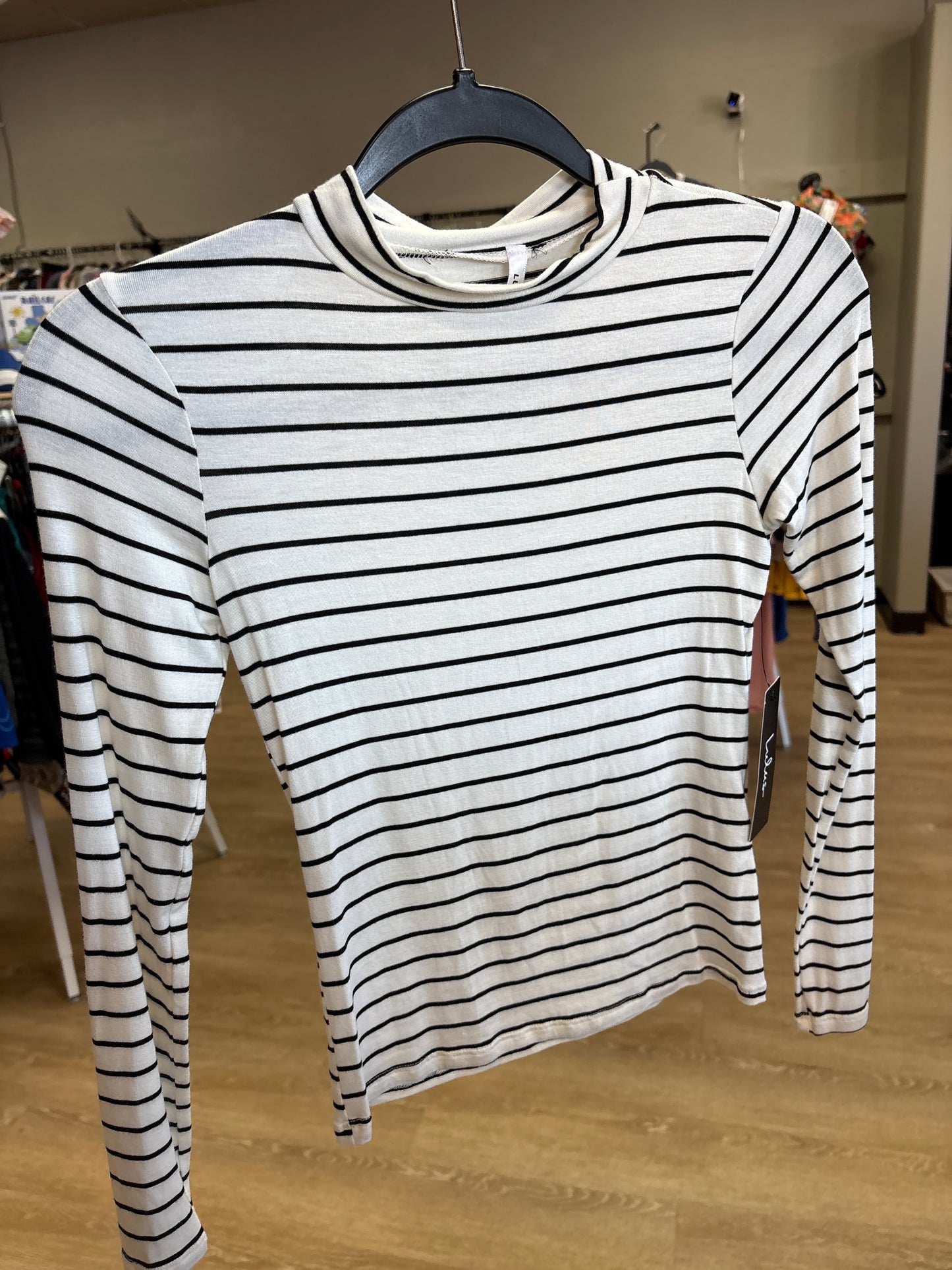 NWT XS LuLus Striped Long Sleeve Shirt