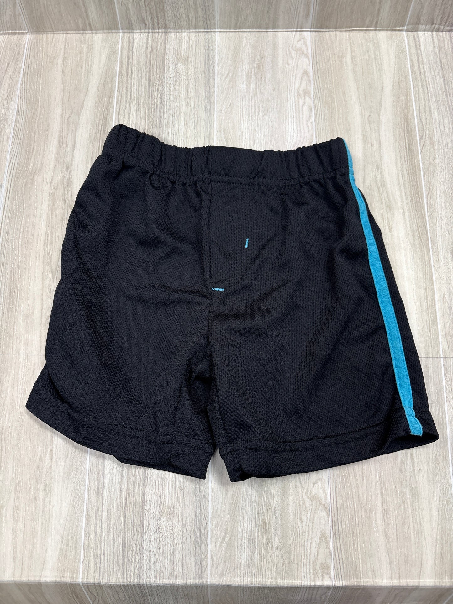 3T Black/Blue Stripe Athletic Short