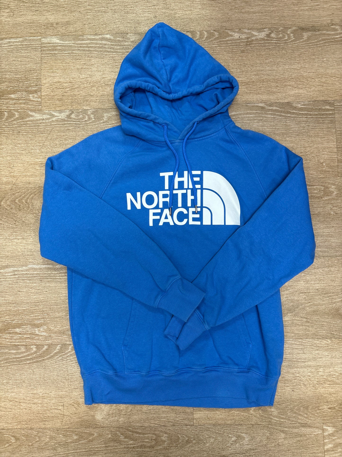 Womens Medium The North Face Blue Graphic Hoodie