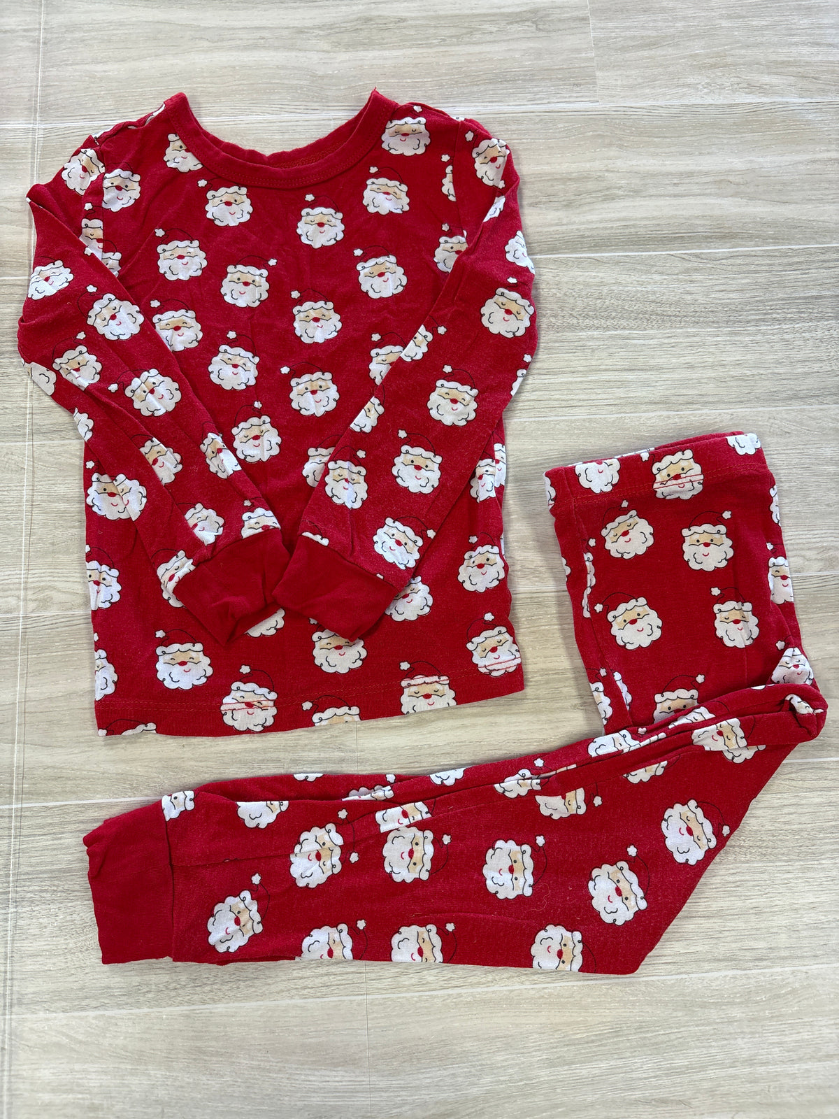 3T Little Me Red Santa Pajama Set
