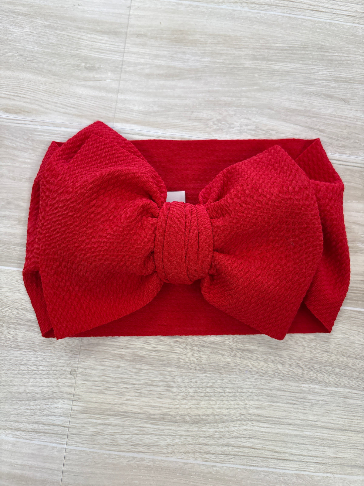 Stretchy Red Bow Headwrap