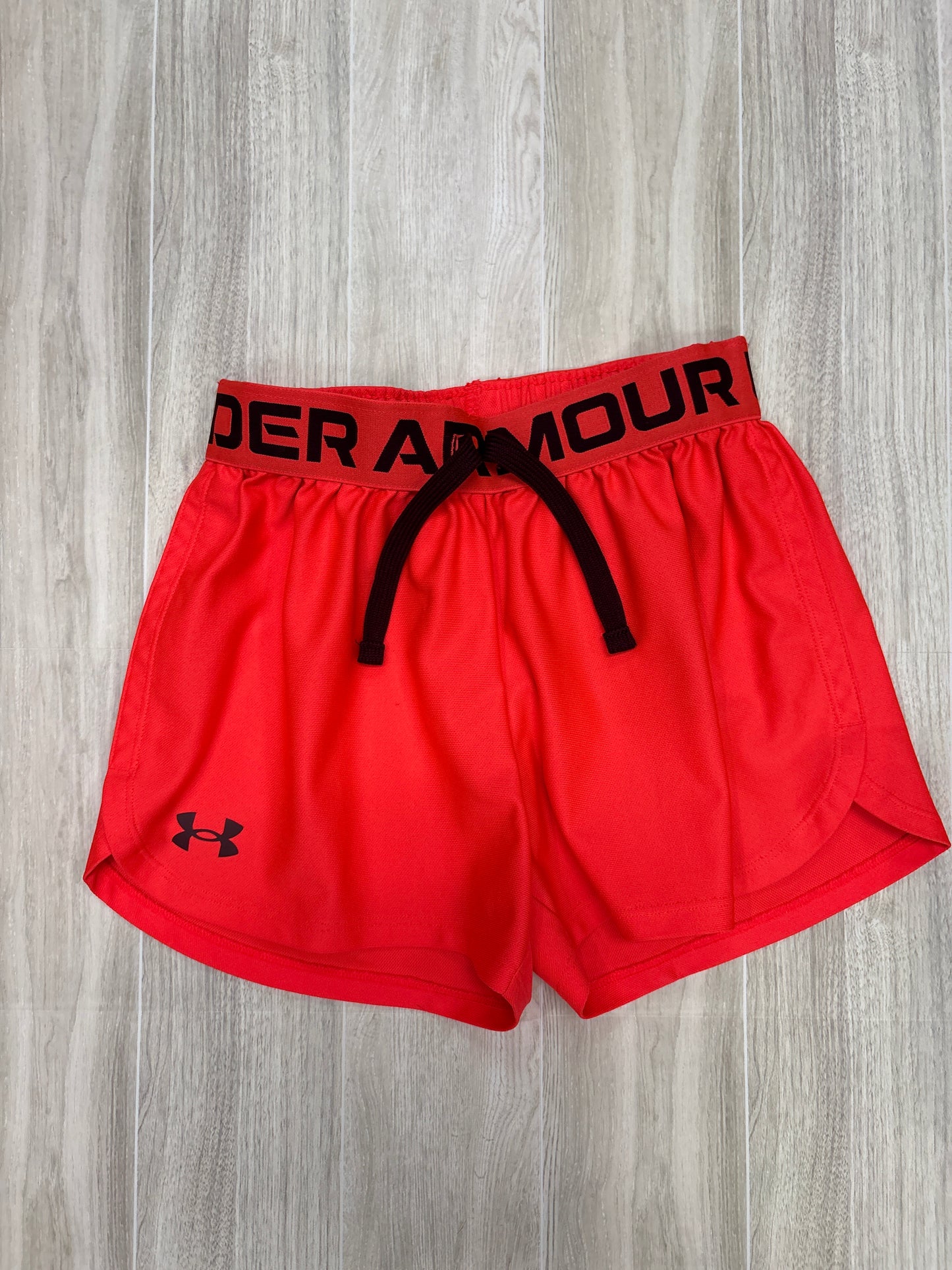 7/8 Neon Orange Under Armour Athletic Shorts