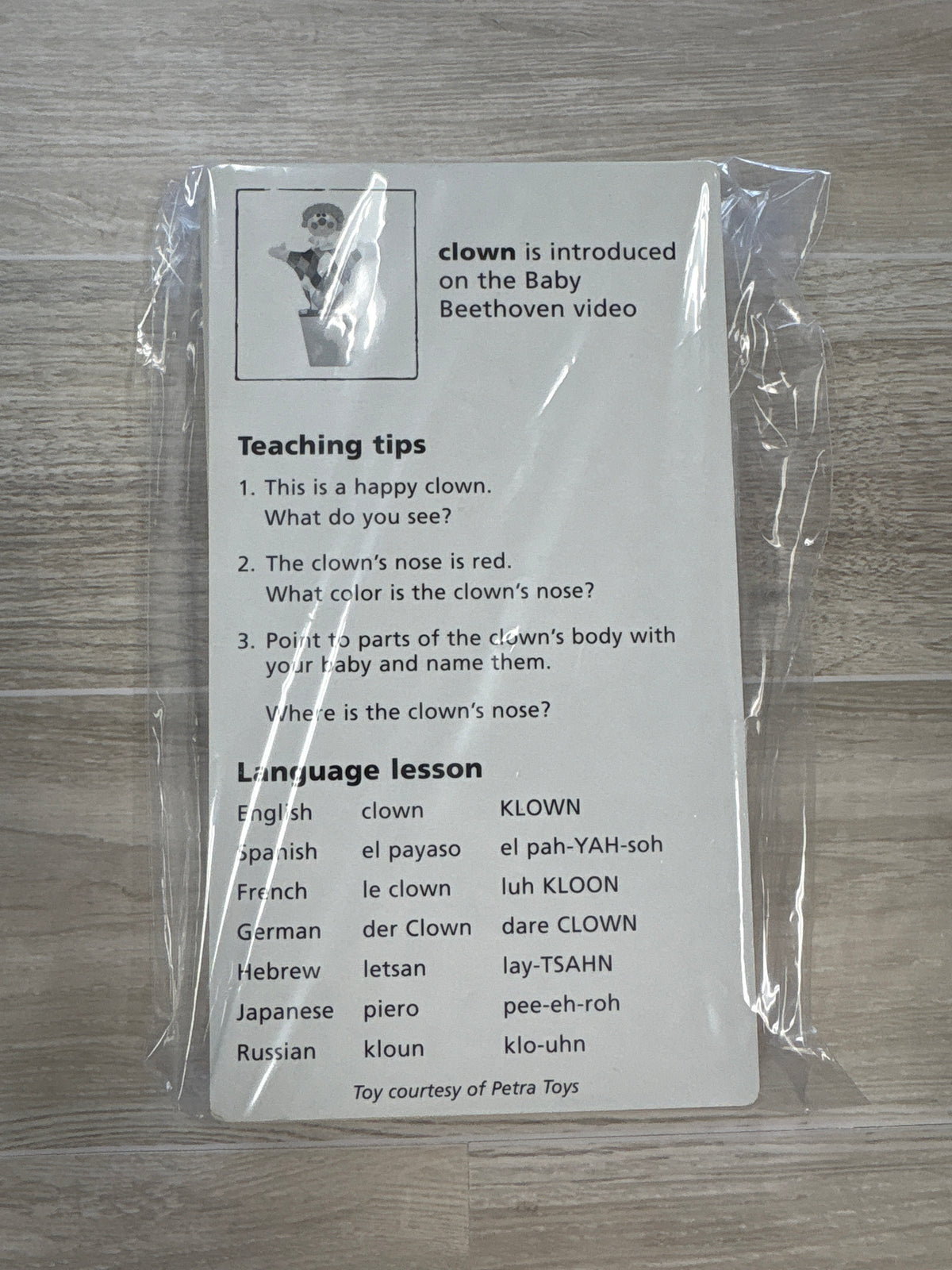 Toy - Multi Lingual Flashcards