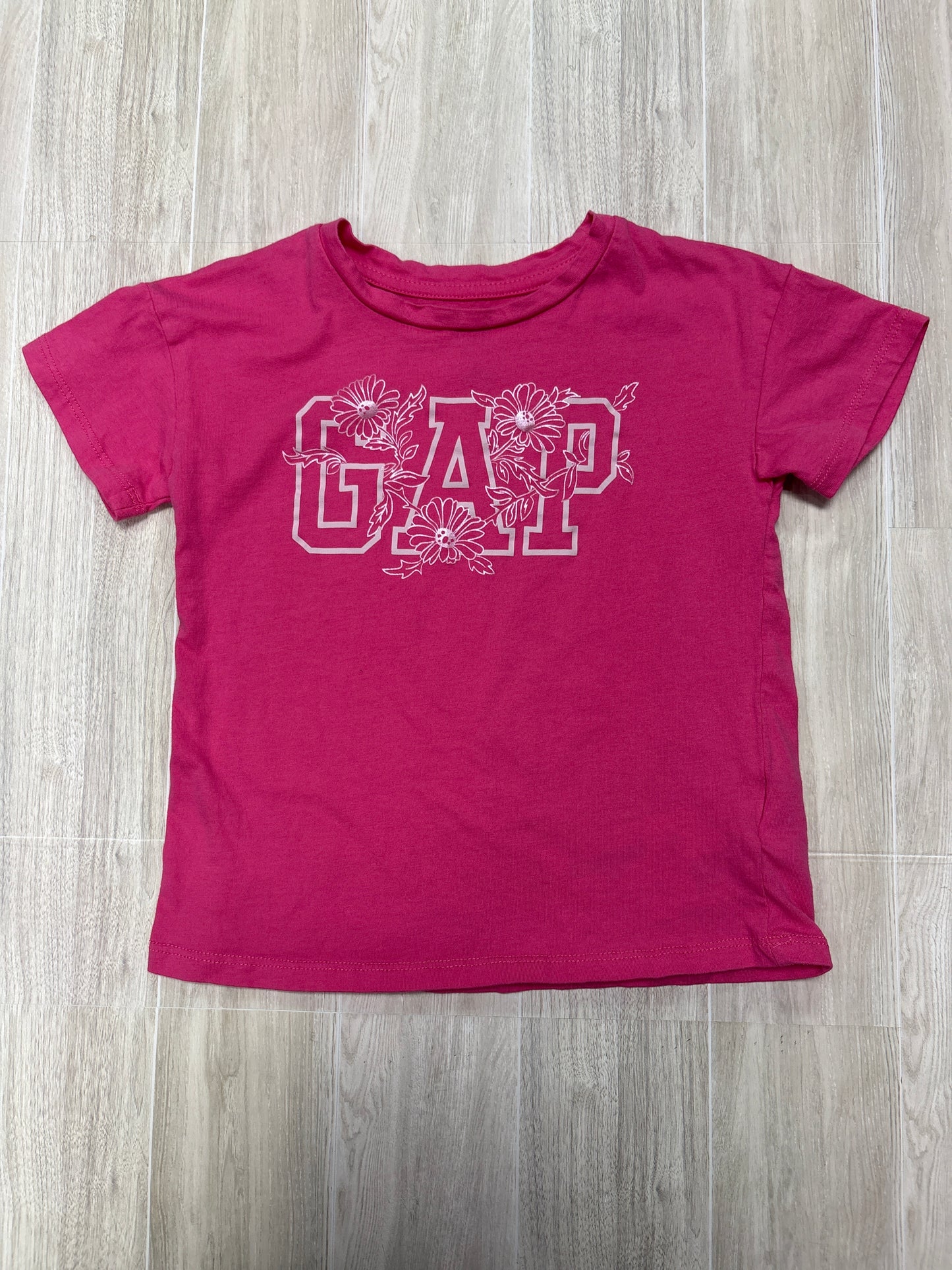 6/7 Hot Pink GAP Floral Tee