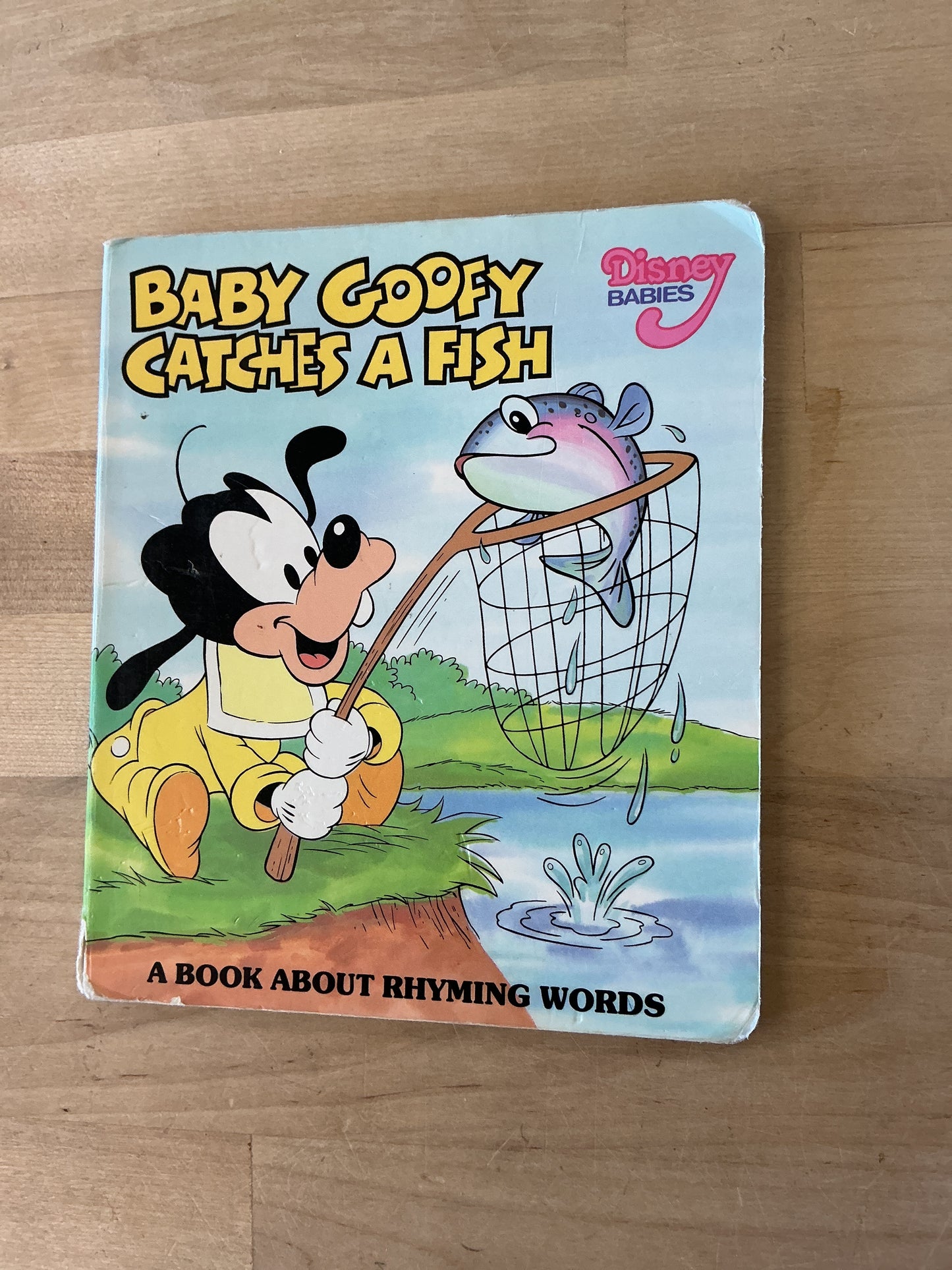 Vintage Book - Baby Goofy Catches A Fish