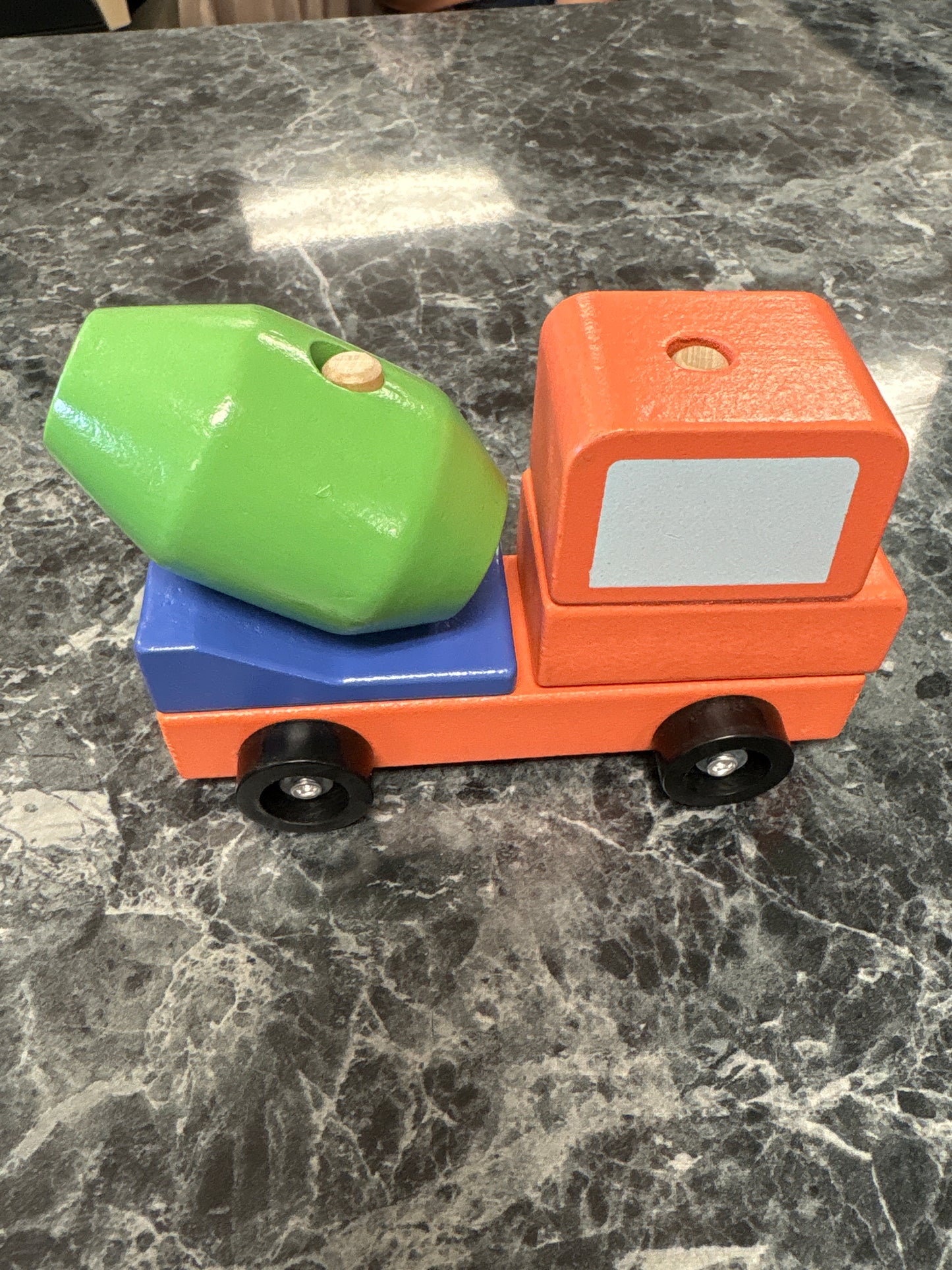 Toy - Wooden Car - Cement Truck