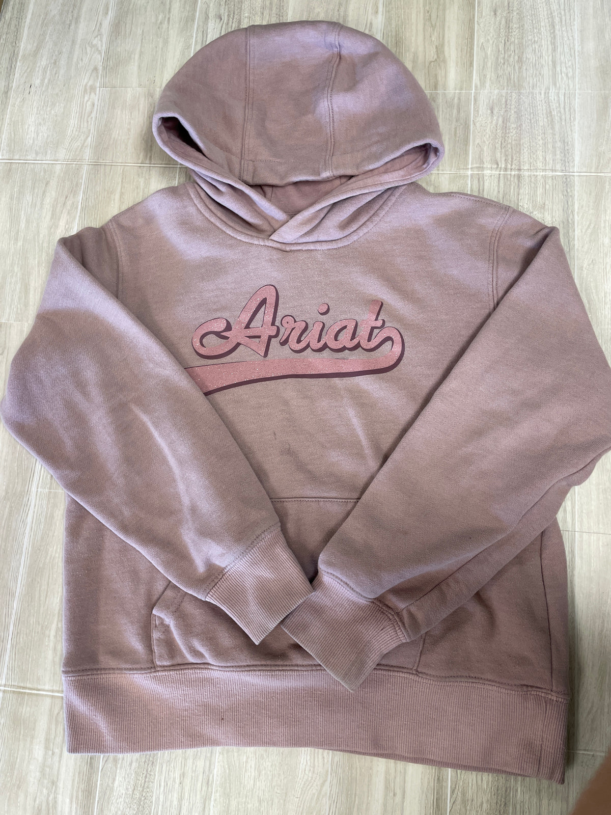 10 Ariat Light Mauve Graphic Hoodie - Blemish