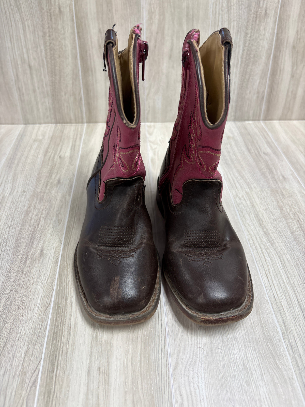 8c Brown/Pink Roper Western Boot - Blemish