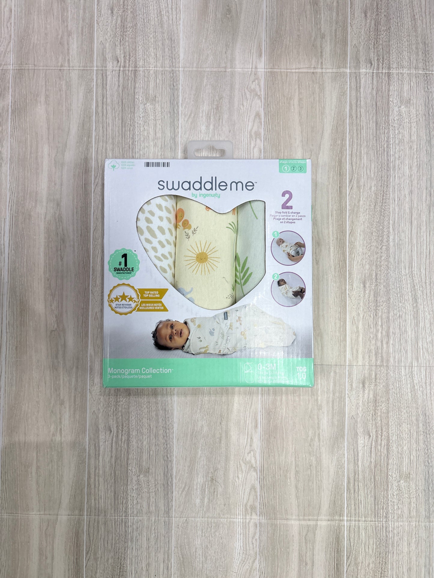 NWT 0-3m Swaddle me 3 Pack