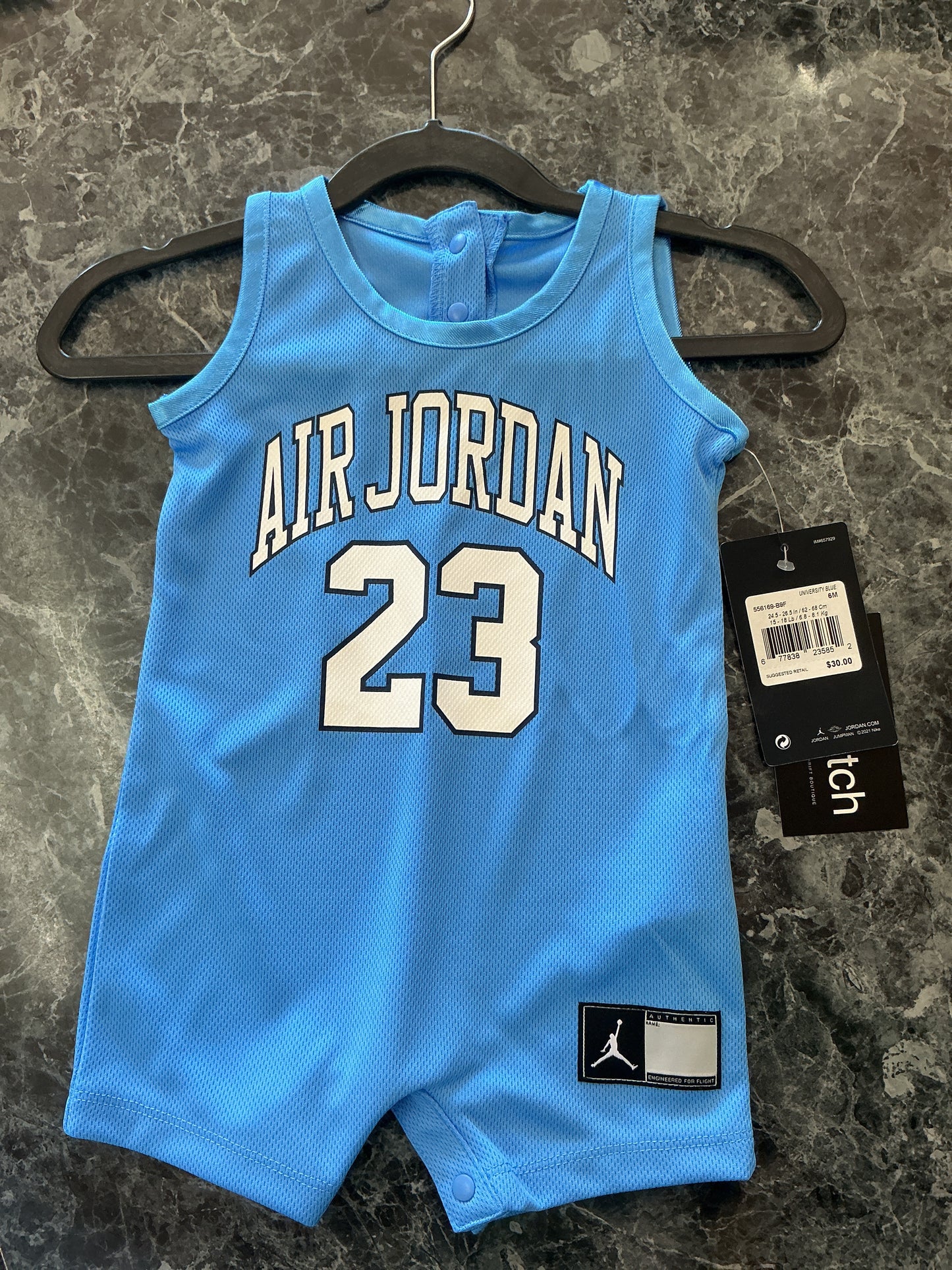 nwt-3-6m-air-jordan-tank-jersey-romper