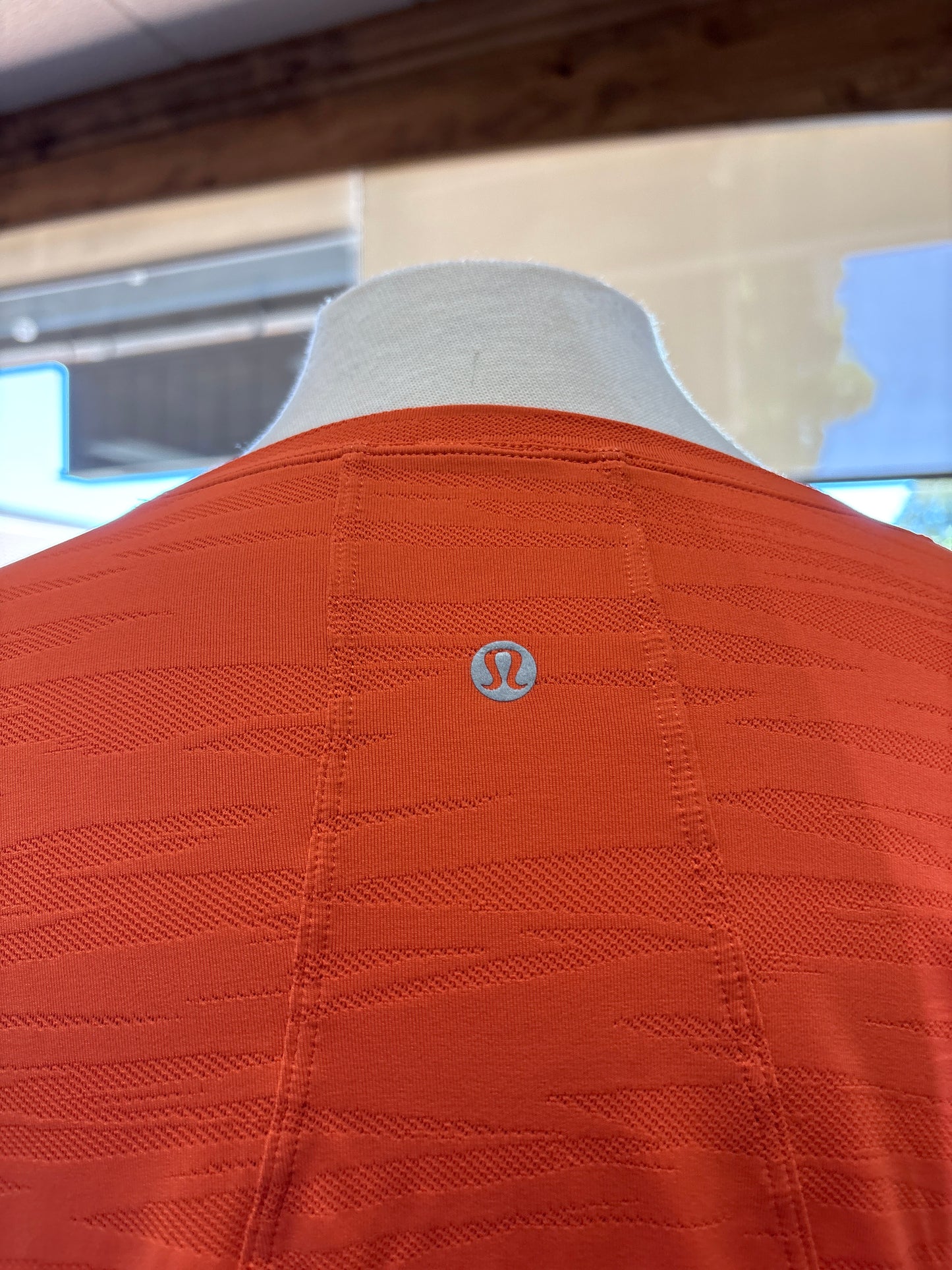Womens Large LuluLemon Orange Boxy Long Sleeve