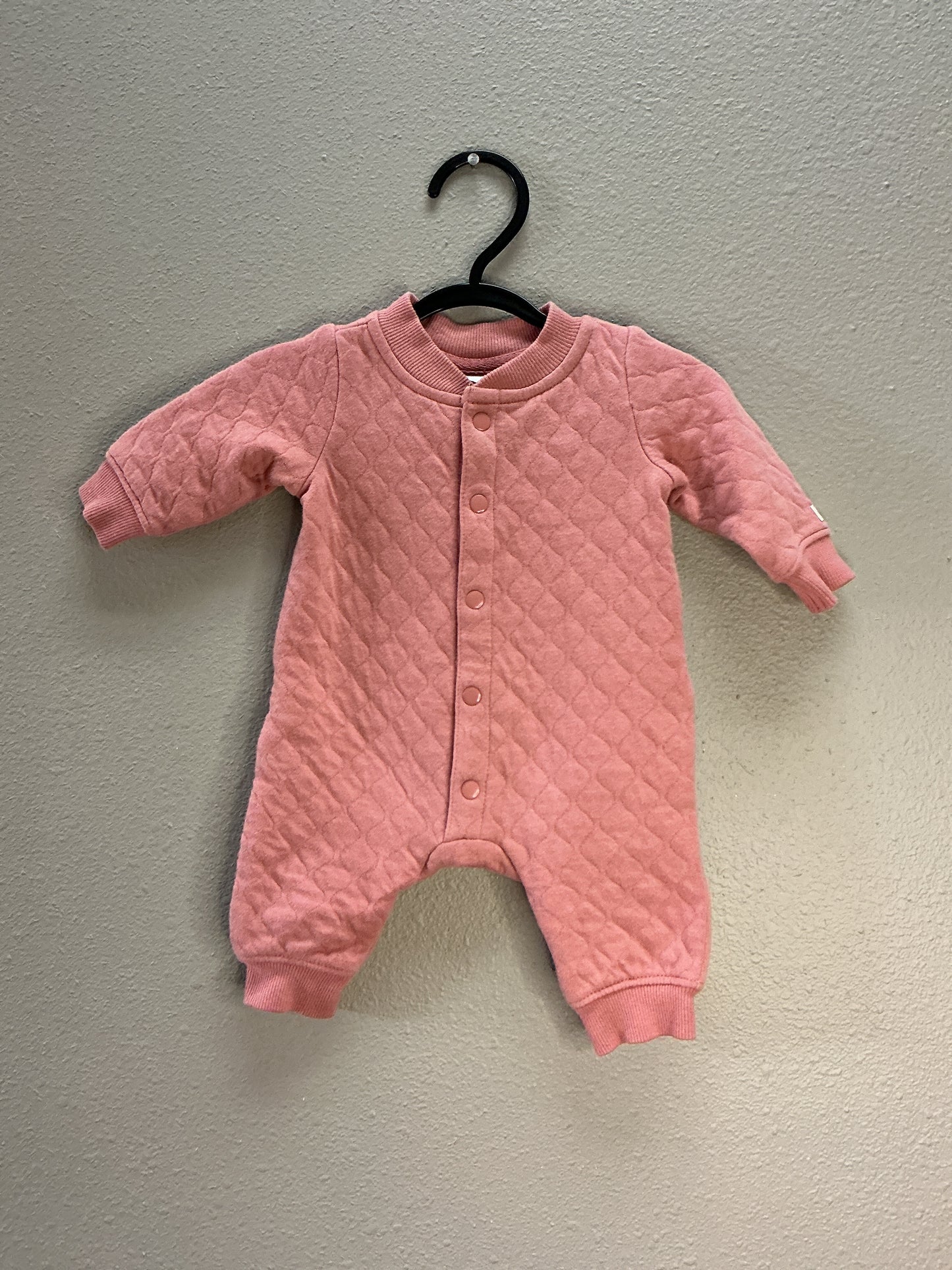 Newborn Mauve Quilted Romper
