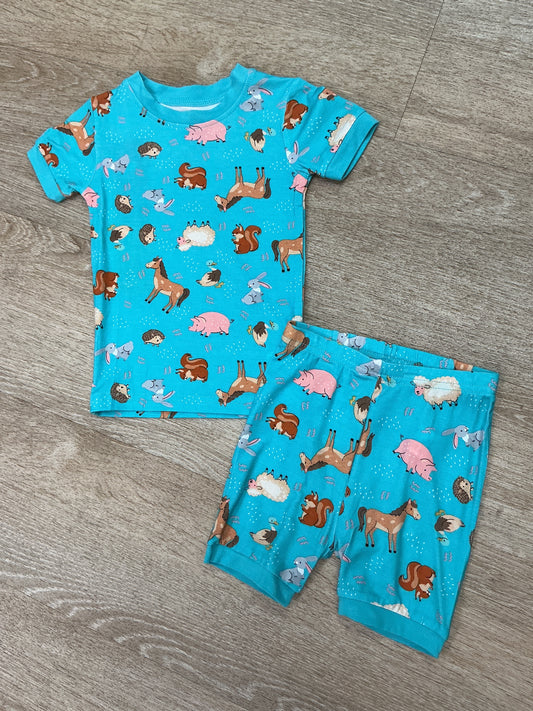 nwt-farm-animal-shortie-set