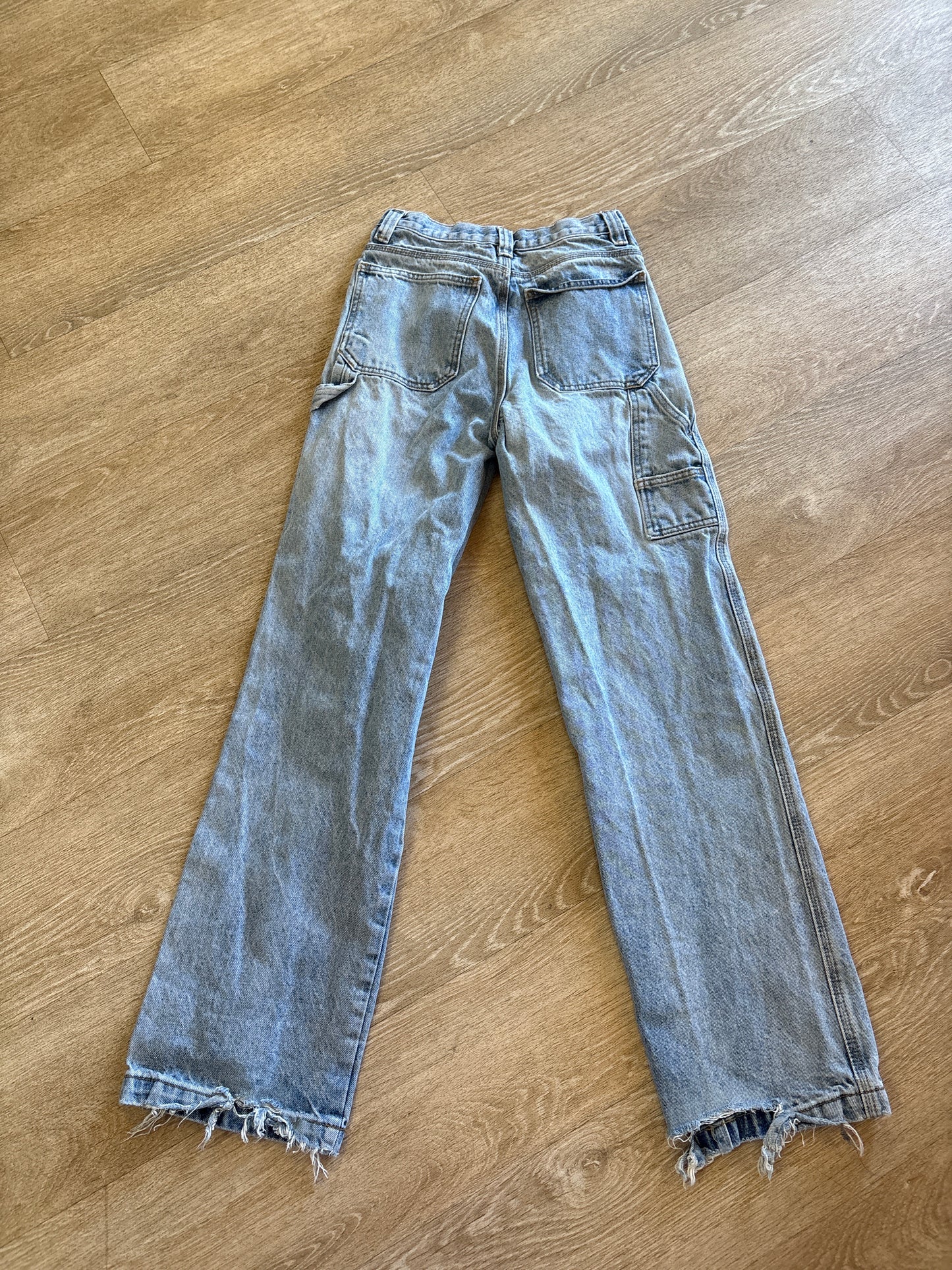 Womens 2 J Galt Cargo Light Wash Denim