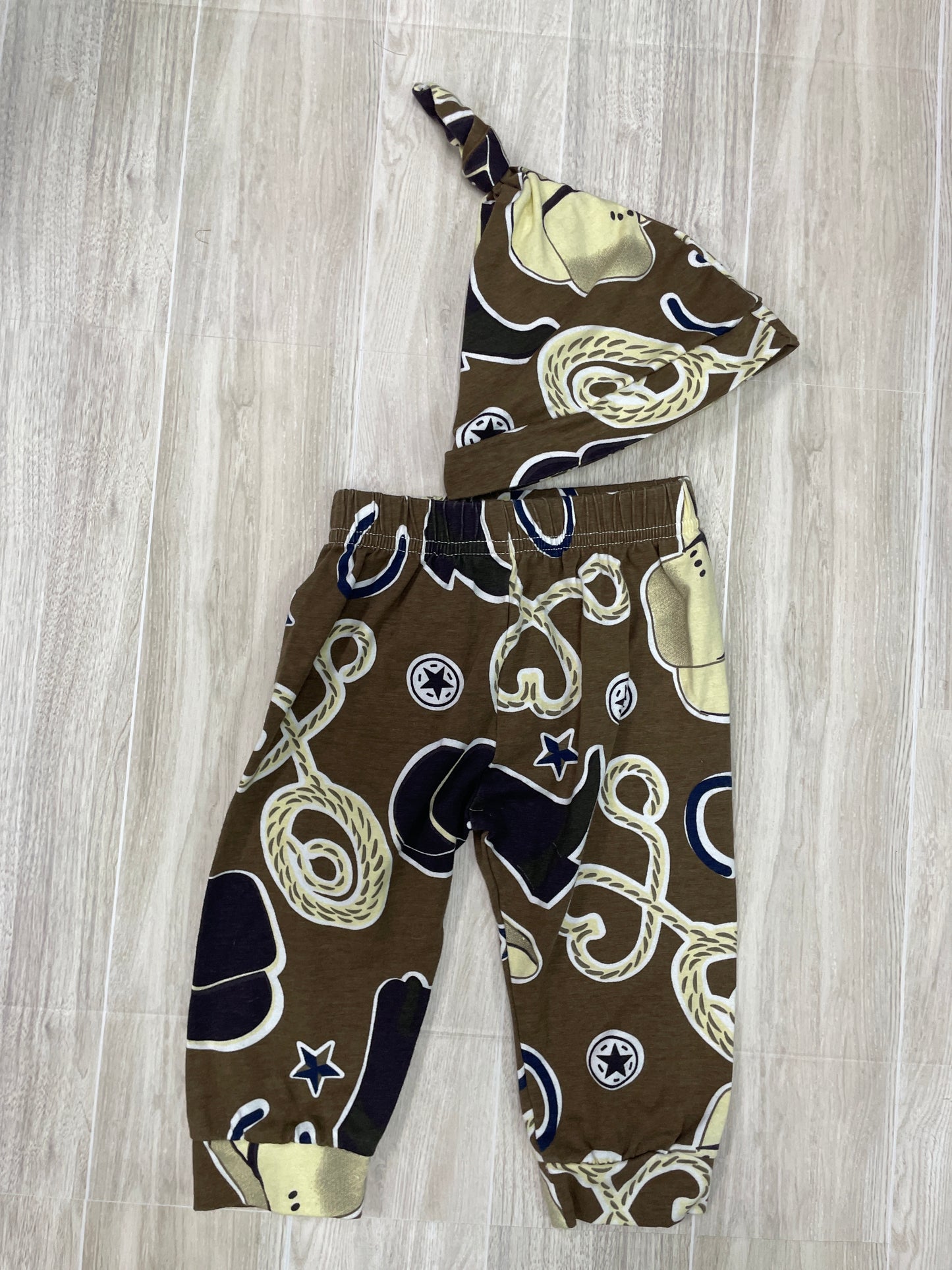 3-6m Cowboy Lasso Pant + Hat Set