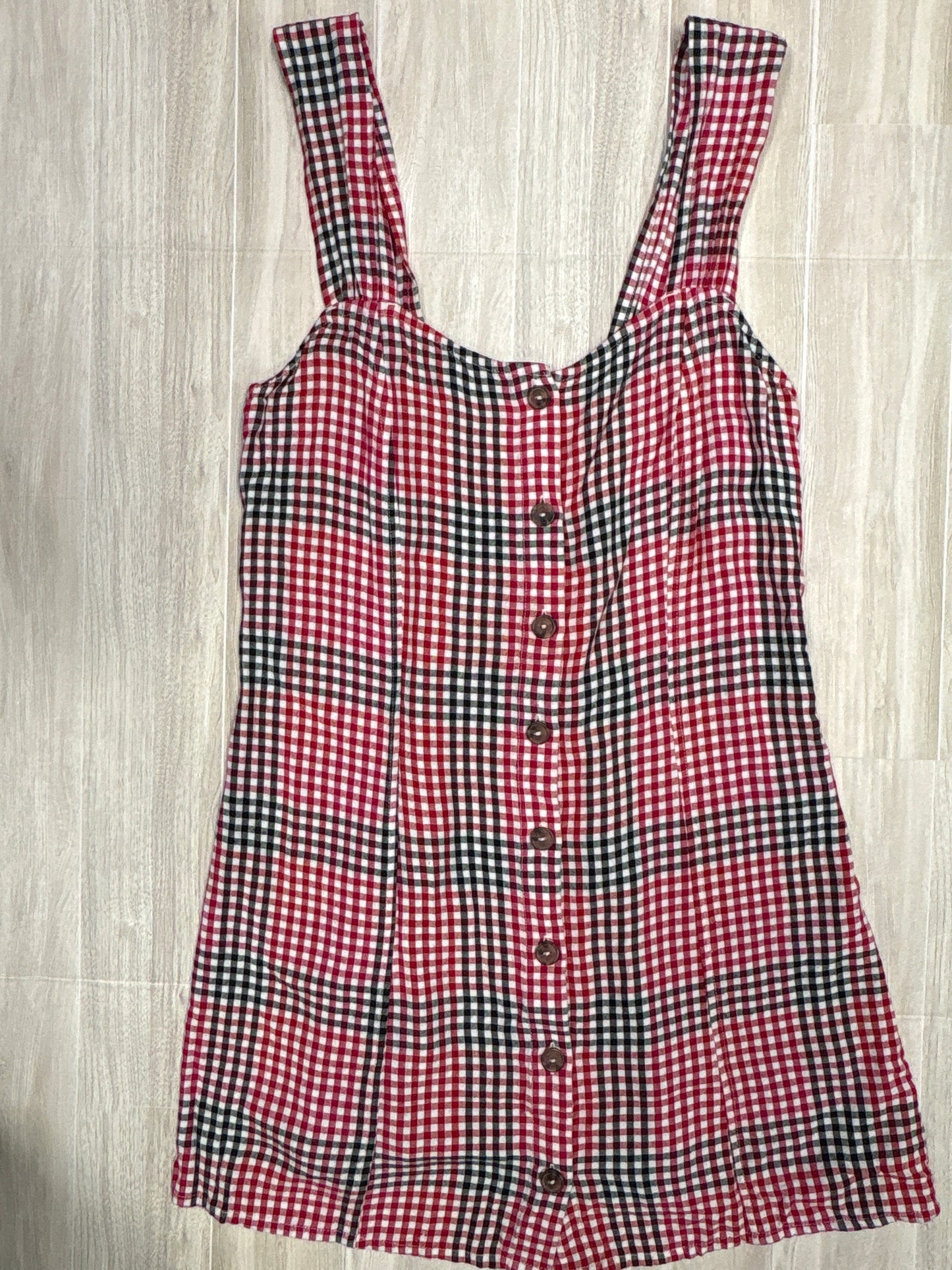 Womens Small RVCA RWB Checkered Tank Dress