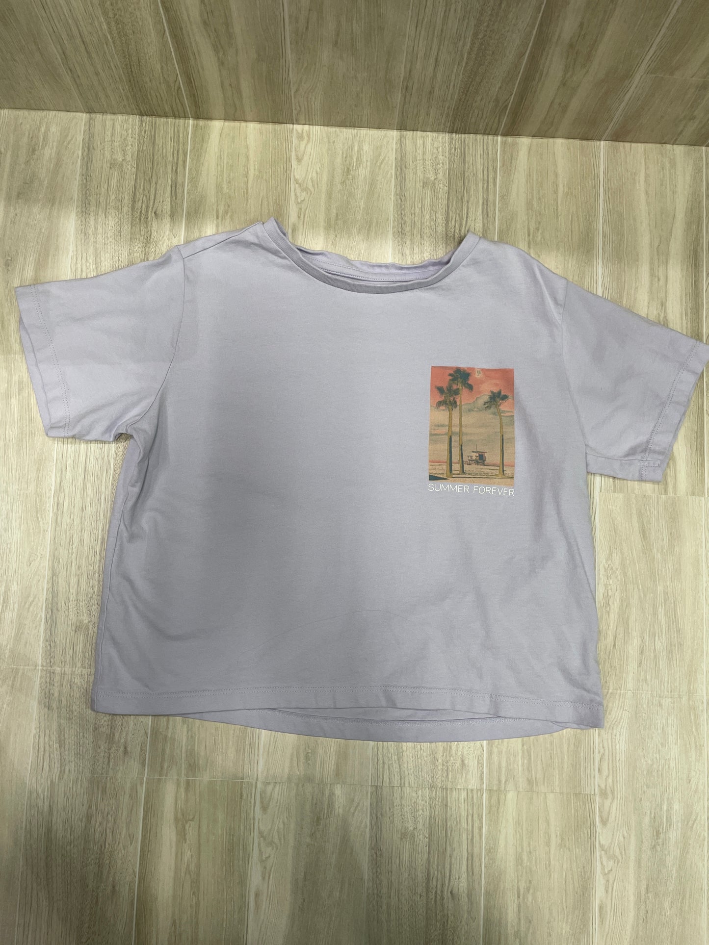 8/10 Bixby Light Purple Summer Forever Graphic Shirt