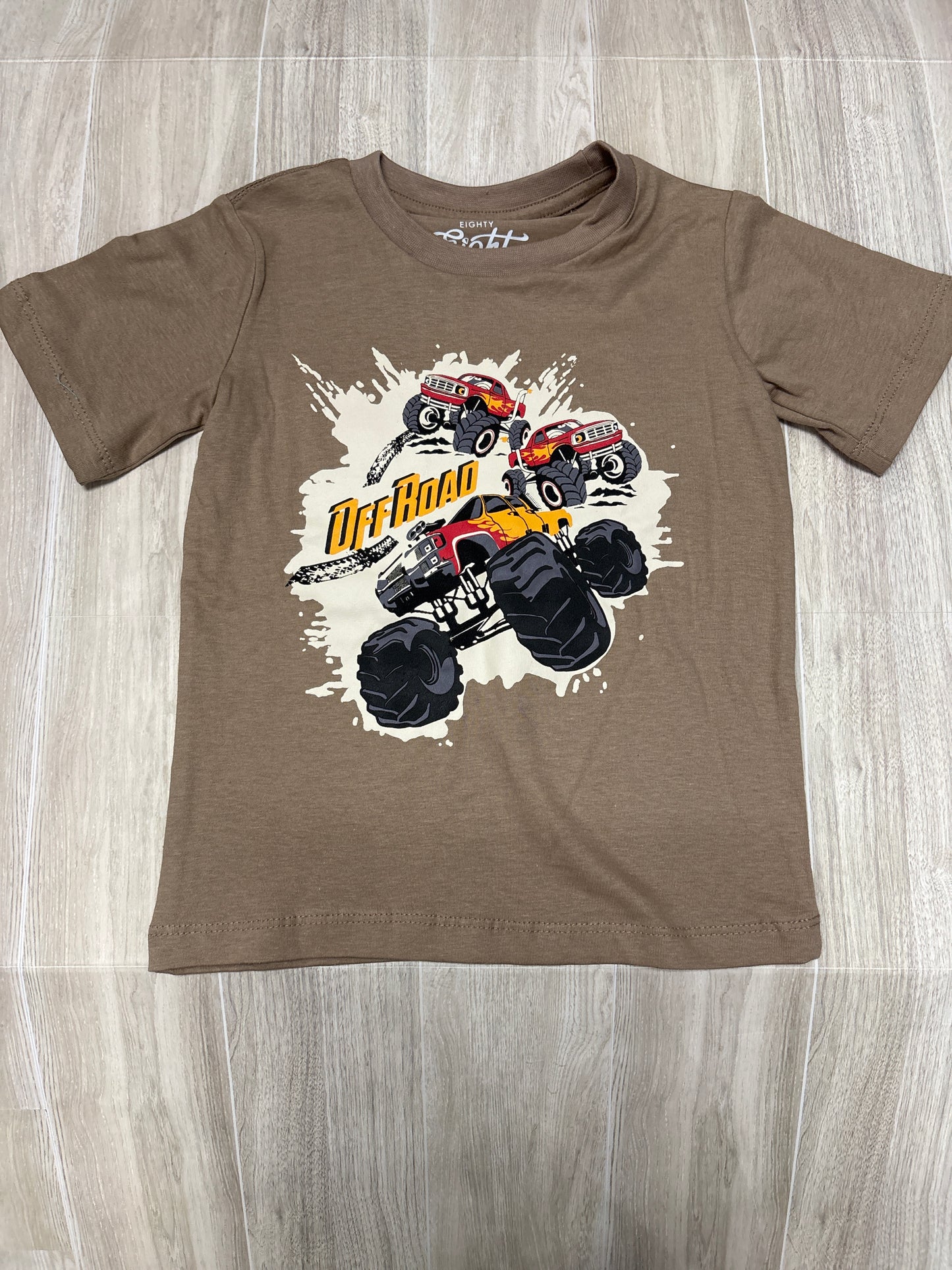 NWT 3T Tan Off Road Monster Truck Graphic Tee