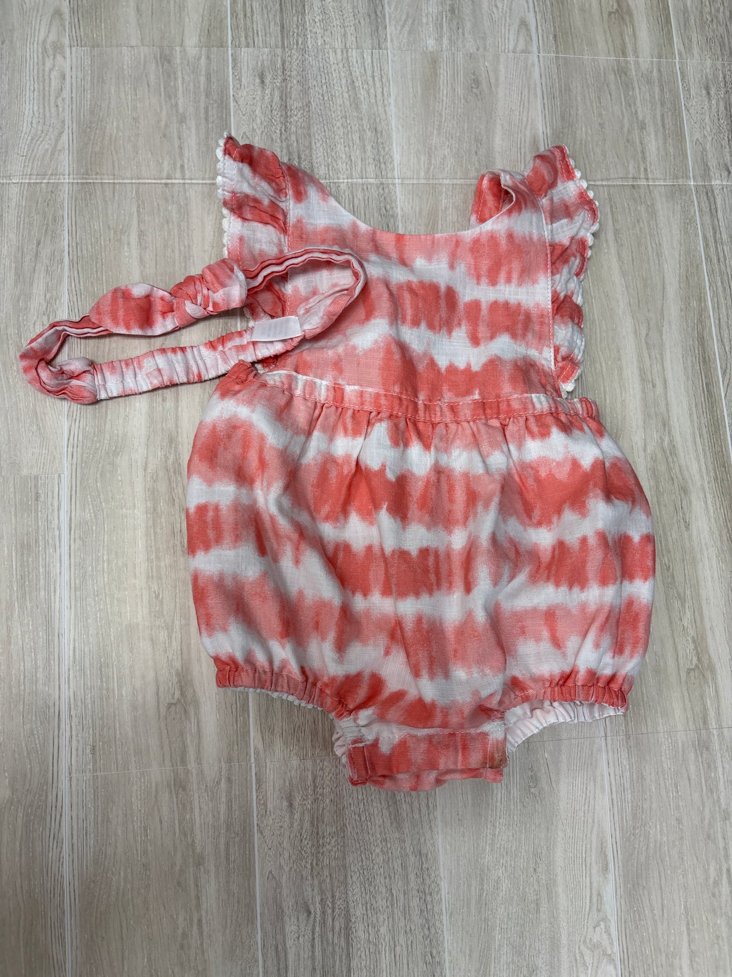 0-3m Tommy Bahama Dyed Romper + Headband Set - Blemish