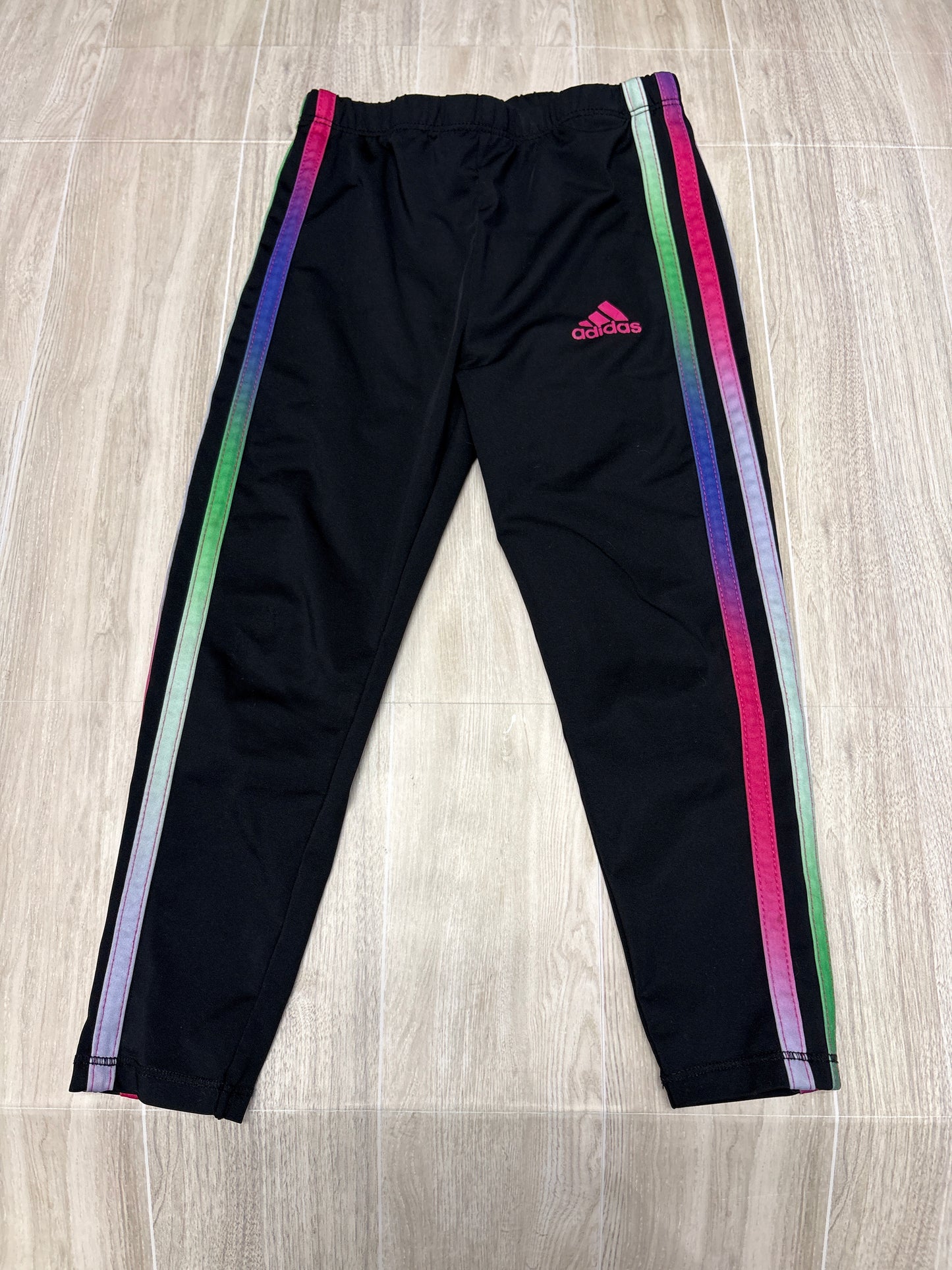 4T Adidas Colored Stripe Leggings