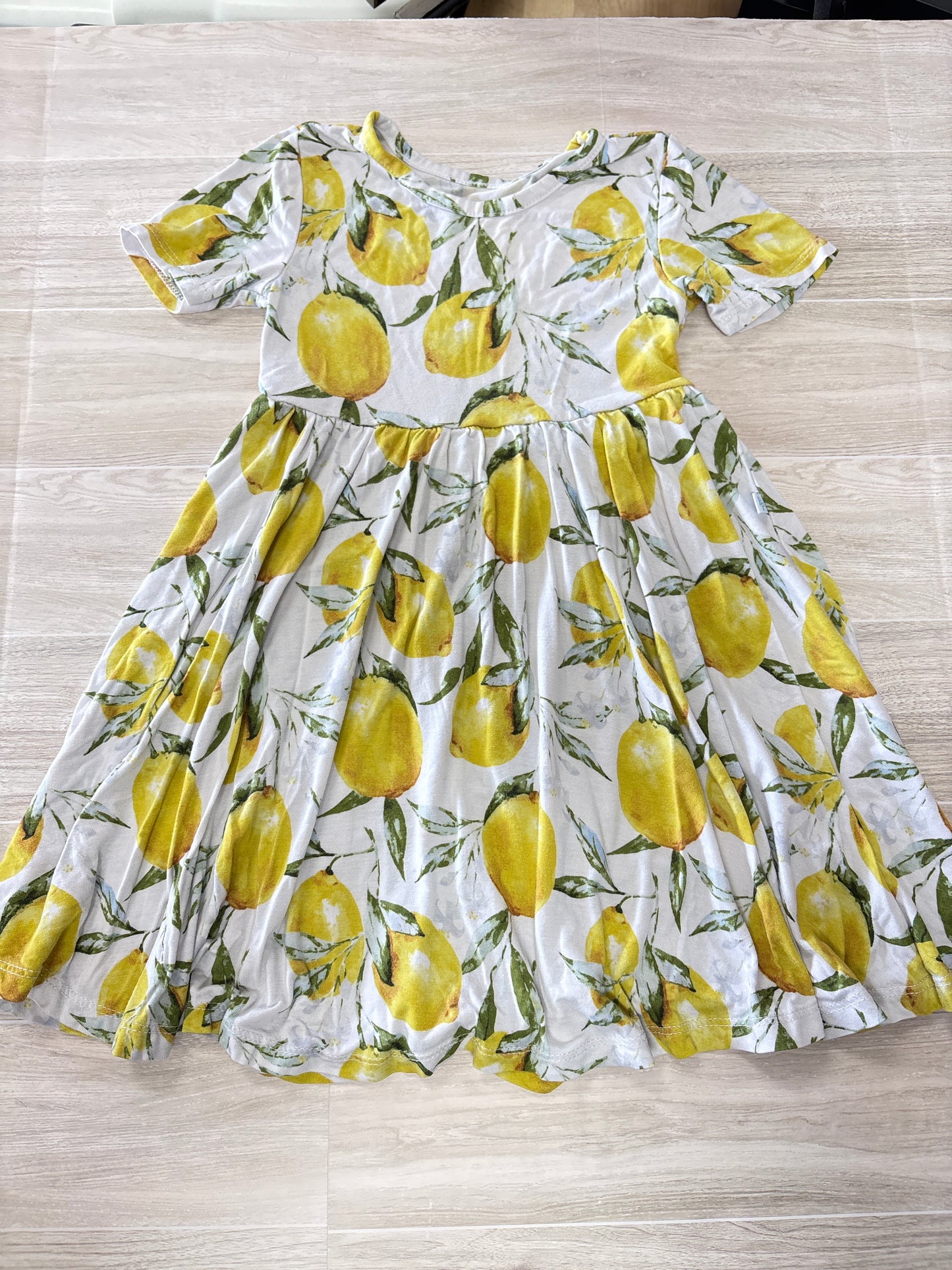 2T Posh Peanut Lemons Twirl Dress