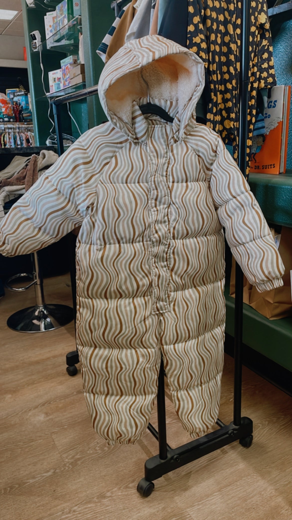 NWT 4/5T Rylee + Cru Retro Striped Snow Suit