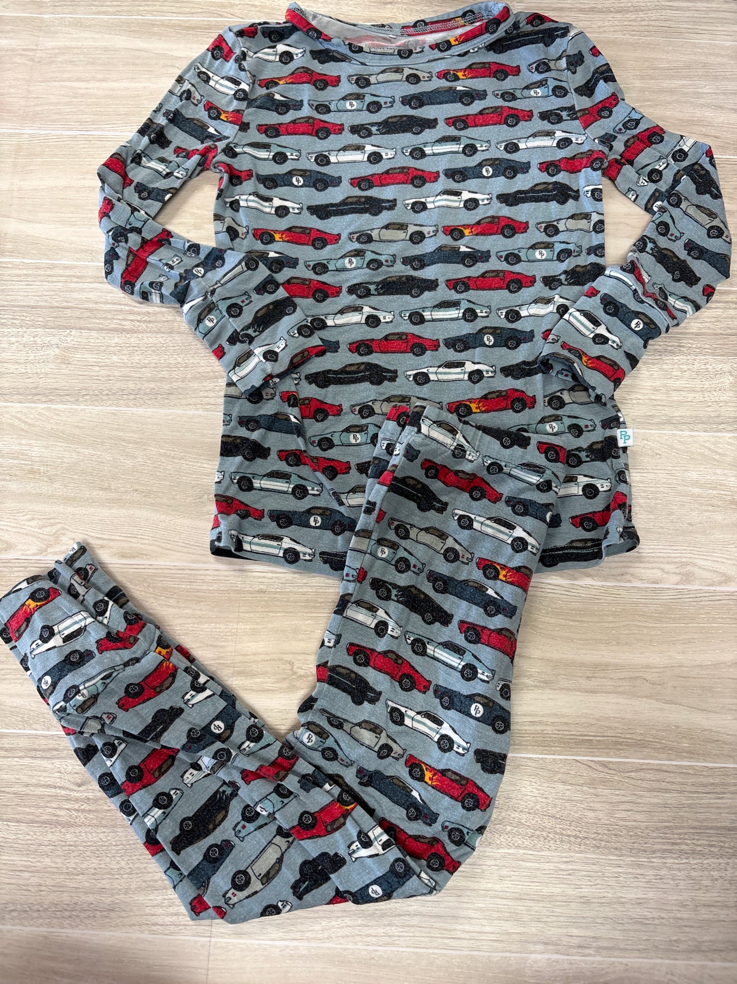 3/4T Posh Peanut Cars Long Sleeve Lounge Set