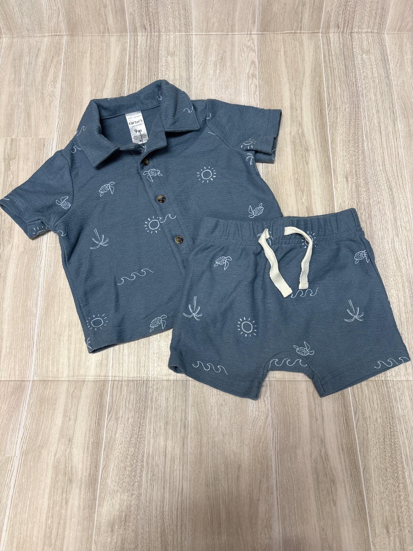 9m Blue Sea Life 2 Piece Set
