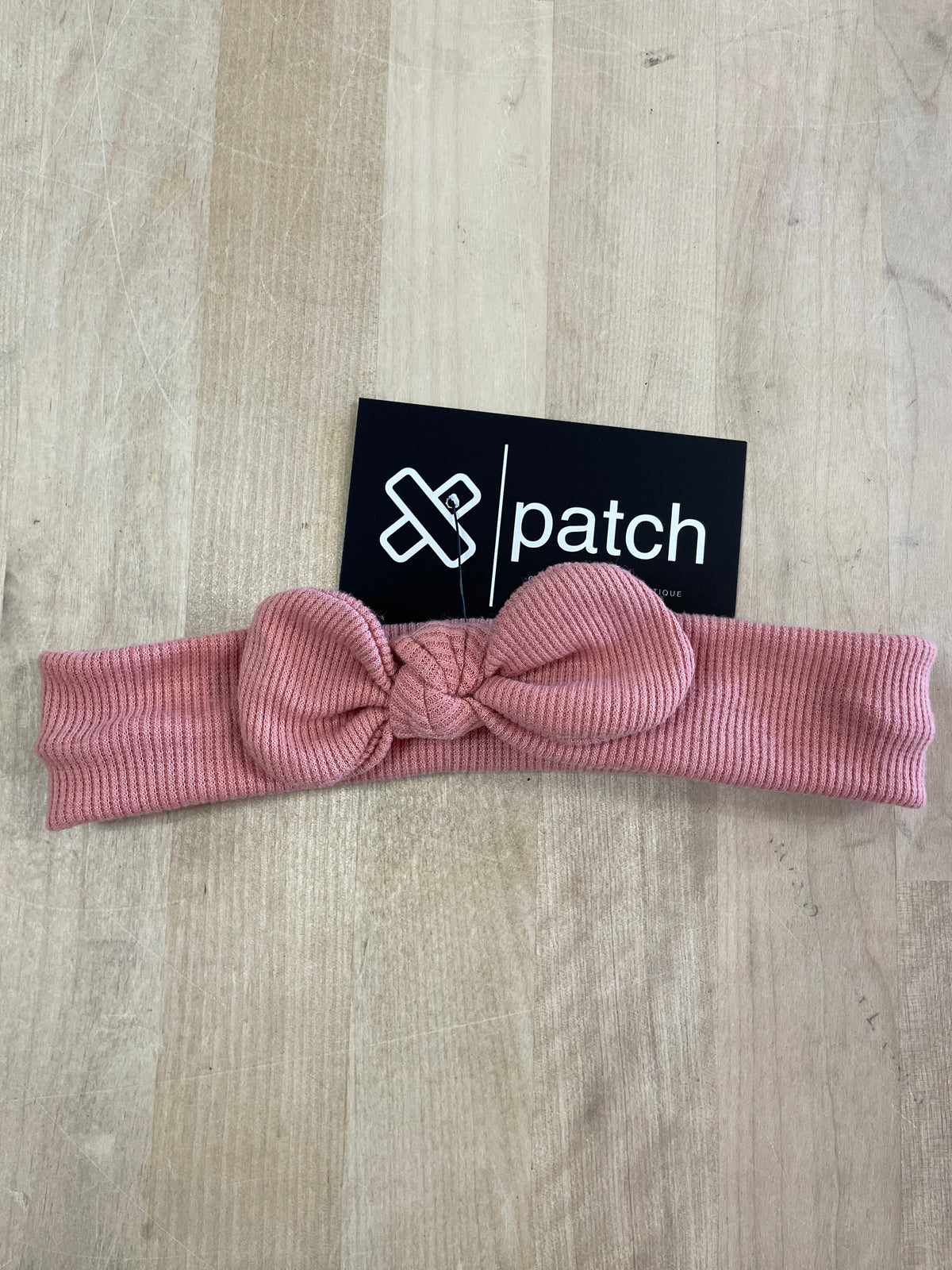 Infant Mauve Ribbed Headband