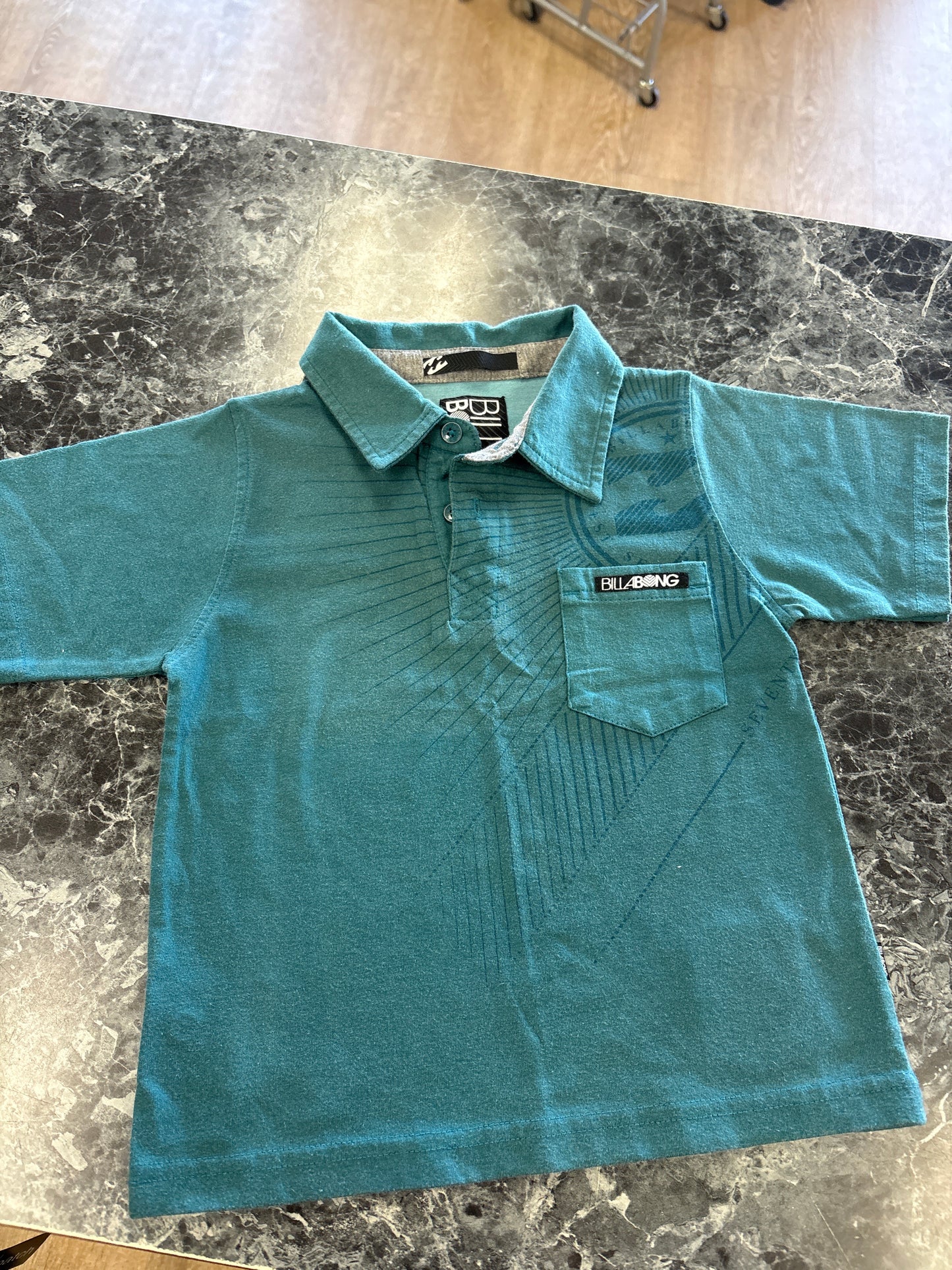 4T Billabong Teal Polo