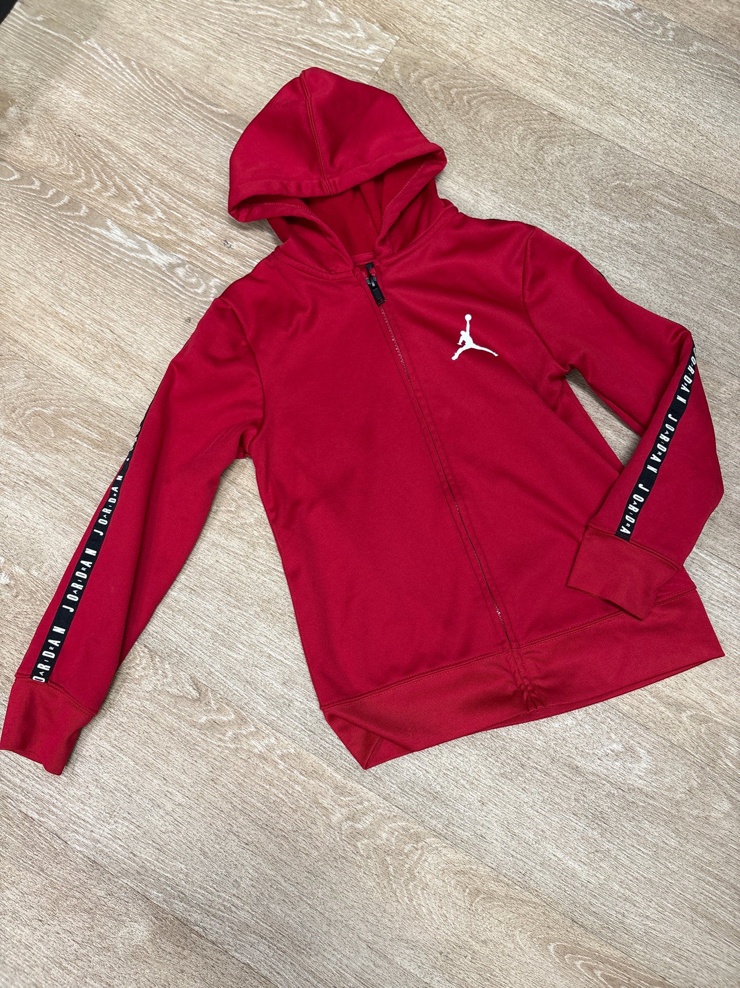7/8 Air Jordan Red Logo Zip Up Jacket