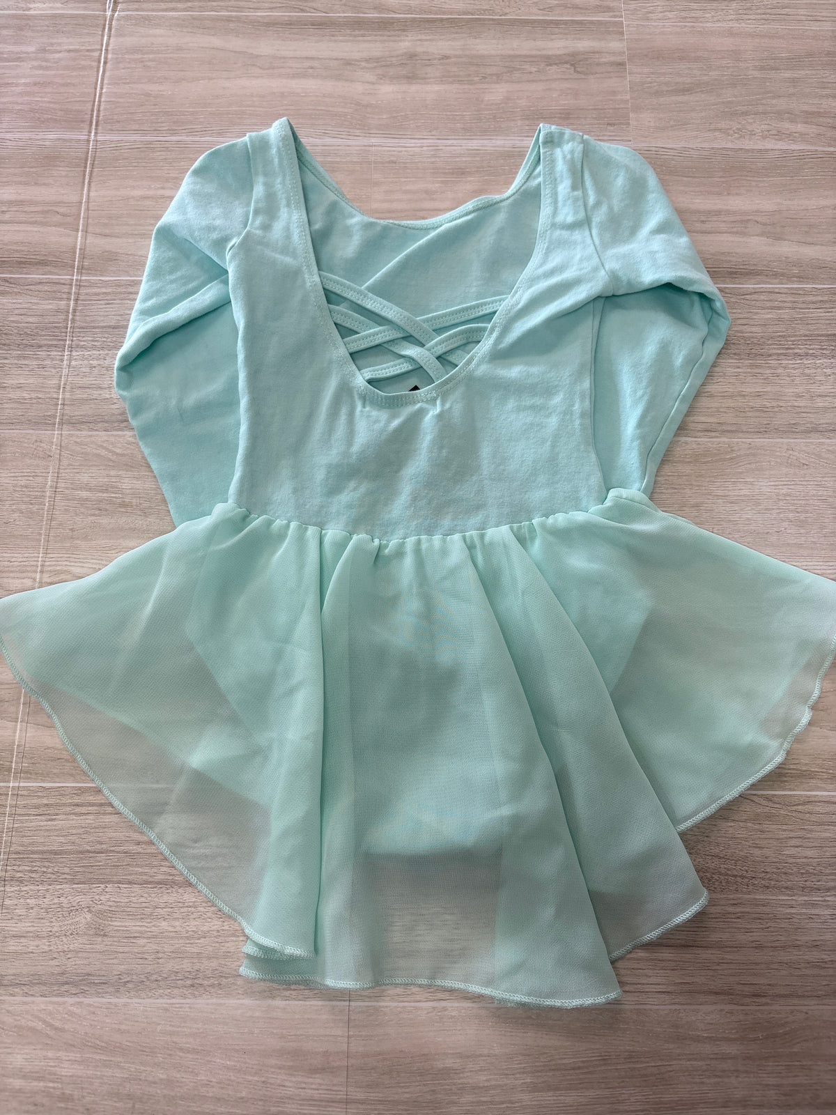 4/5 Mint Long Sleeve Twirl Leotard