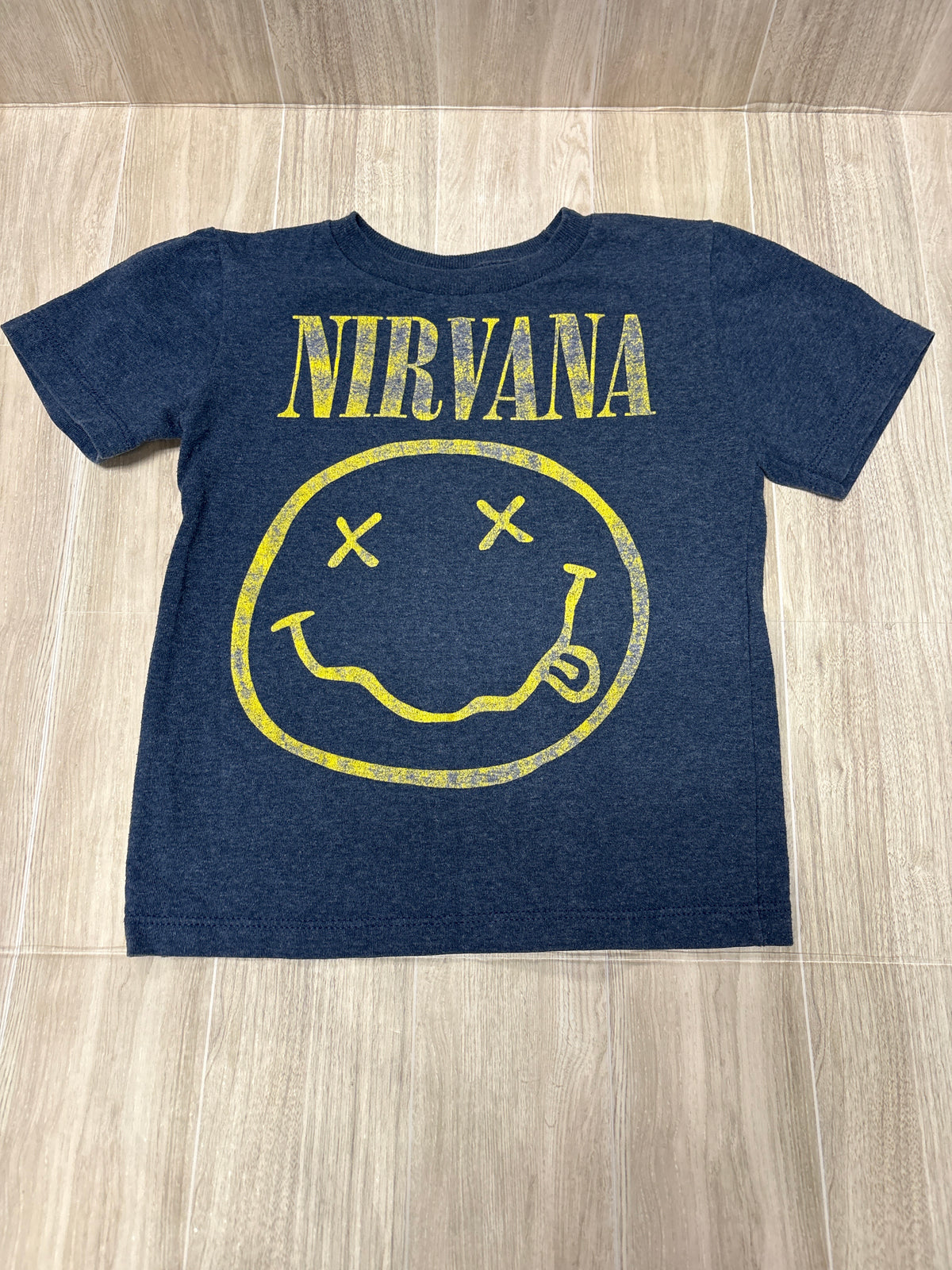4T Navy Nirvana Graphic Tee
