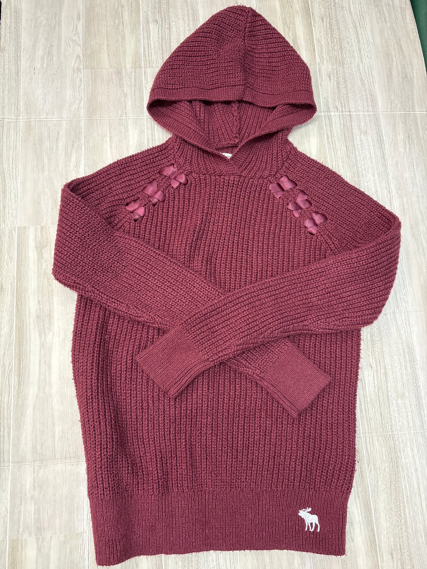 11/12 Abercrombie Kids Maroon Knit Sweater