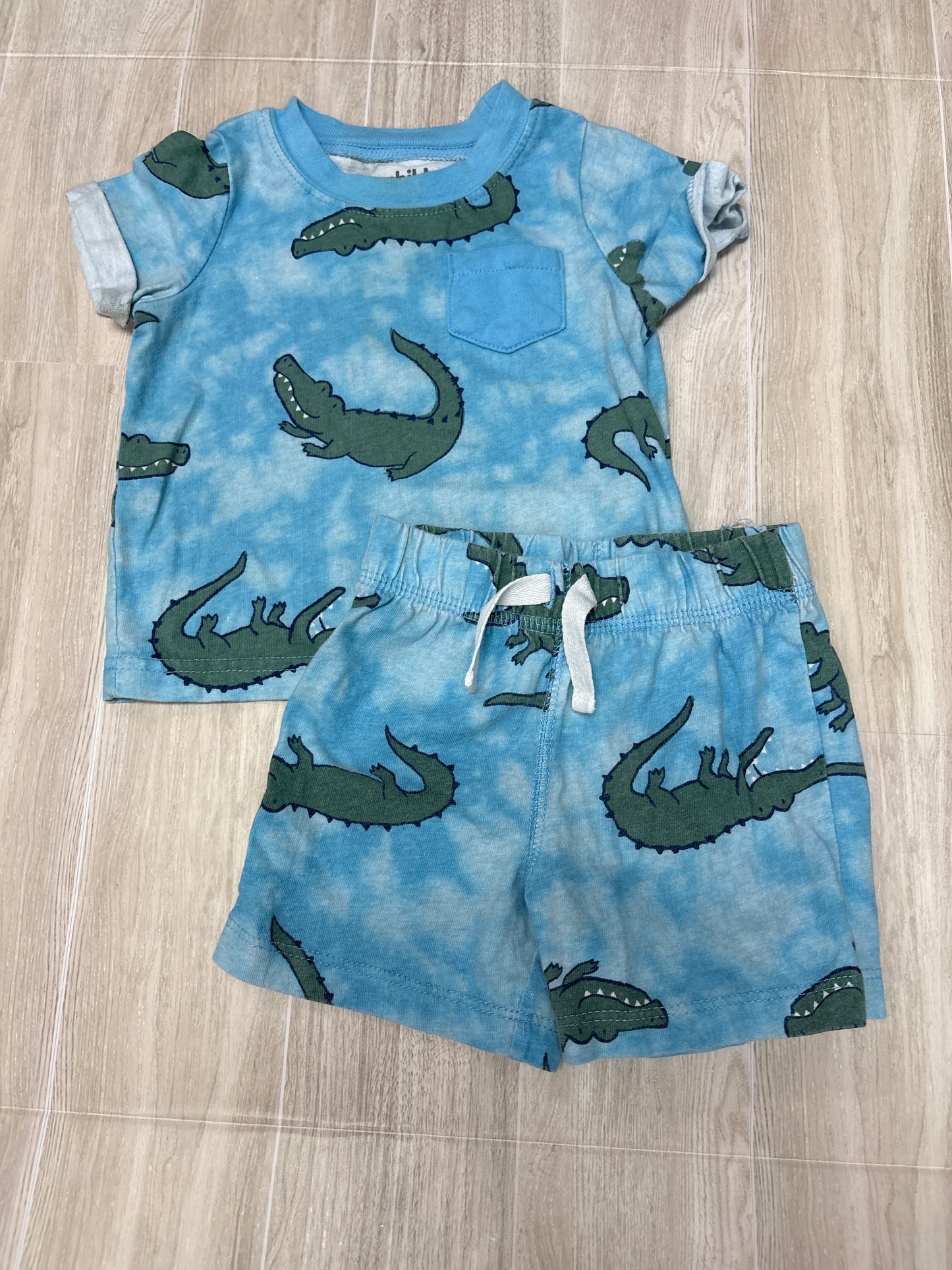 6-9m Gator Shorts + Shirt Set - Blemish
