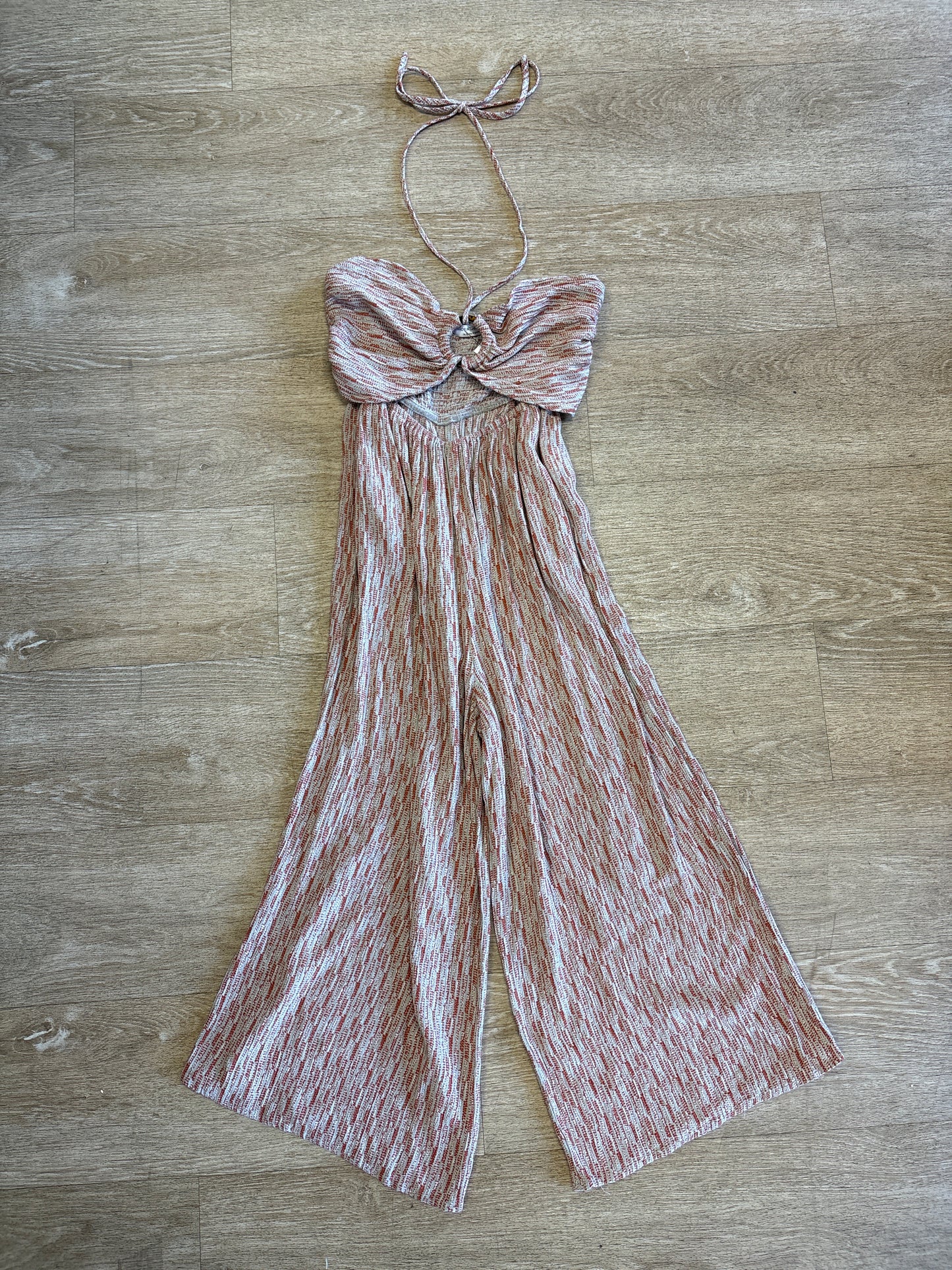 Womens Small Orange/Grey Jumper