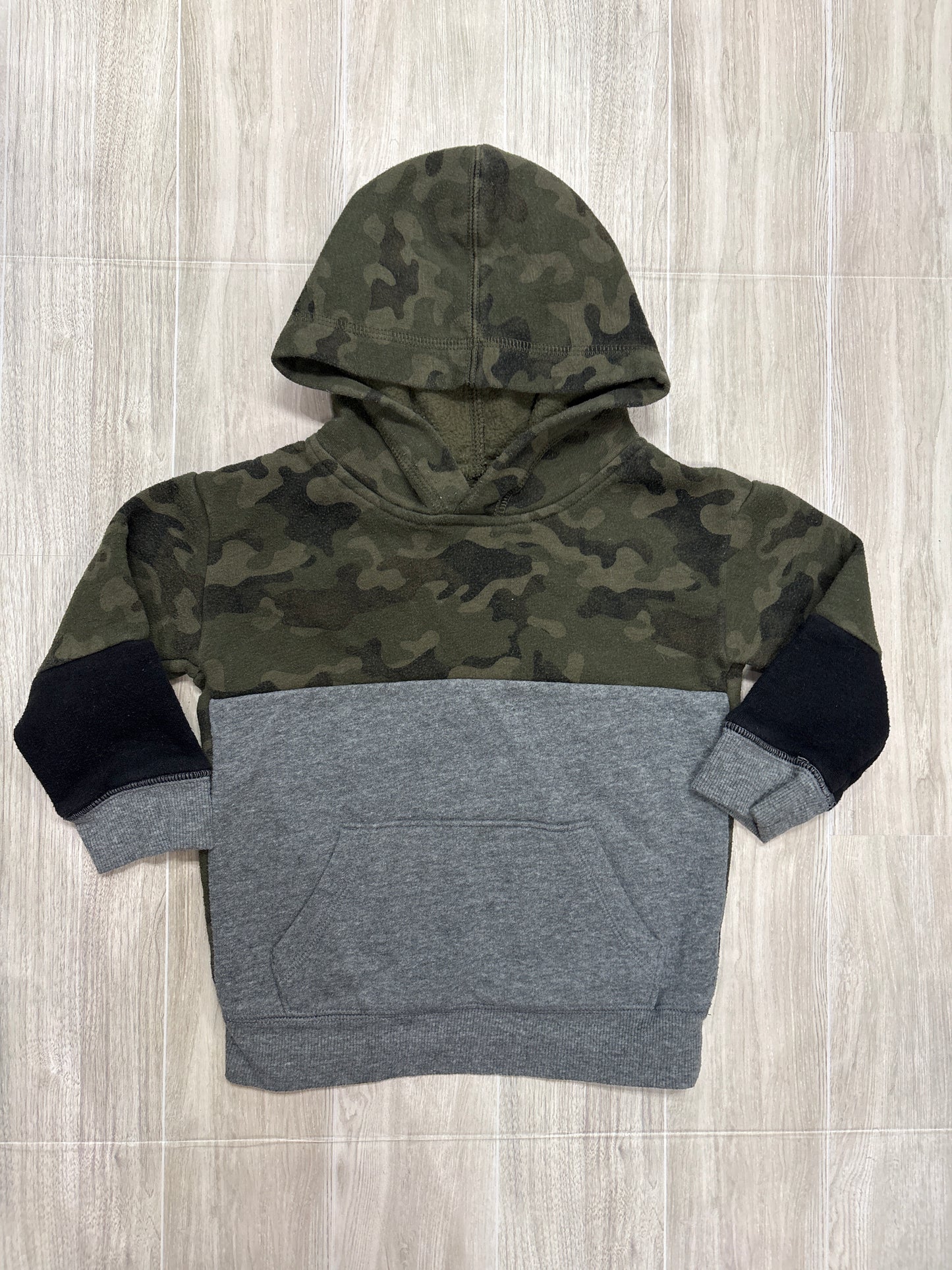 18m Grey/Camo Hoodie